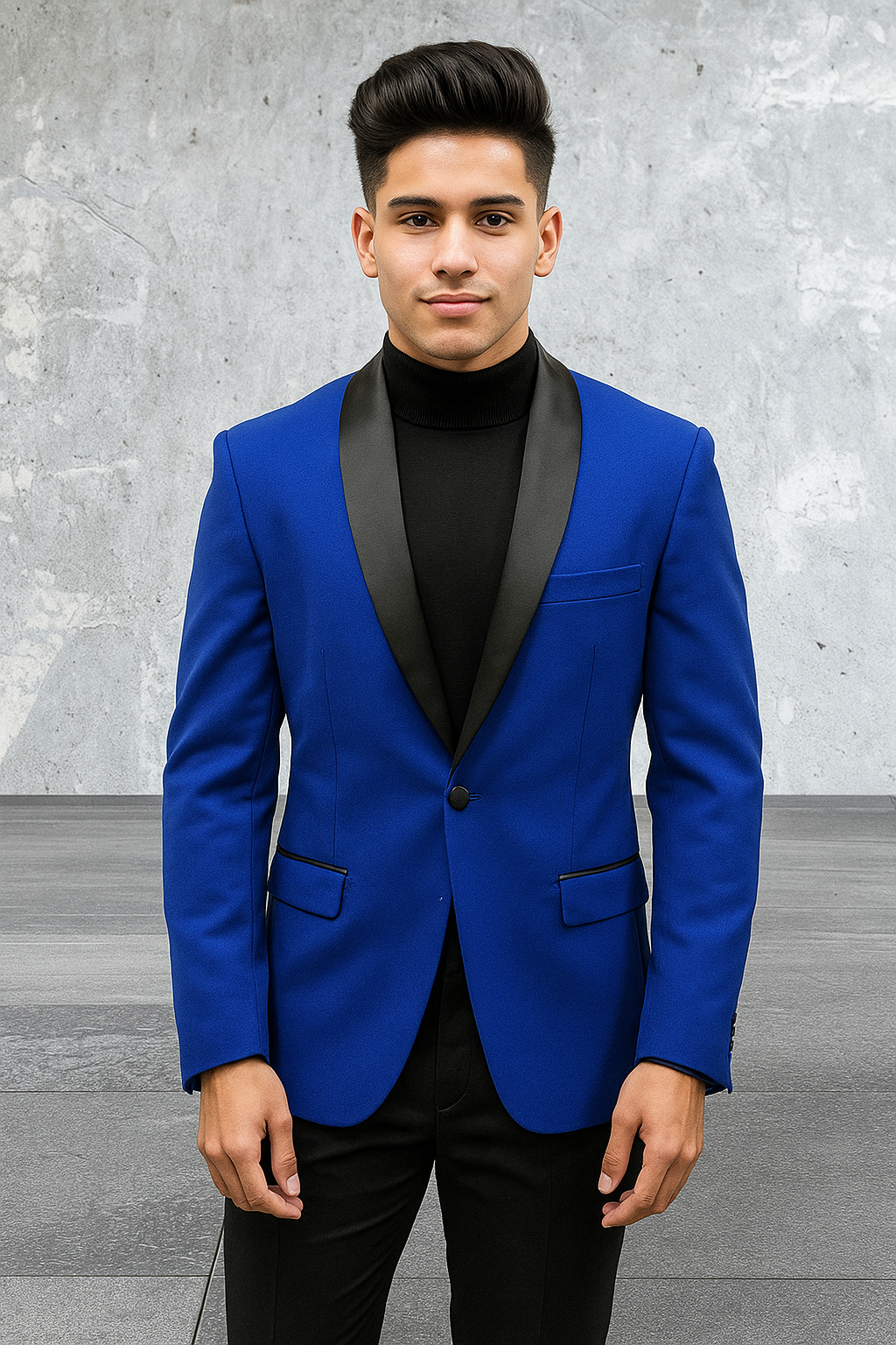 Zacchi Allen 71711 4-Way Stretch Tux Blazer - Royal Blue