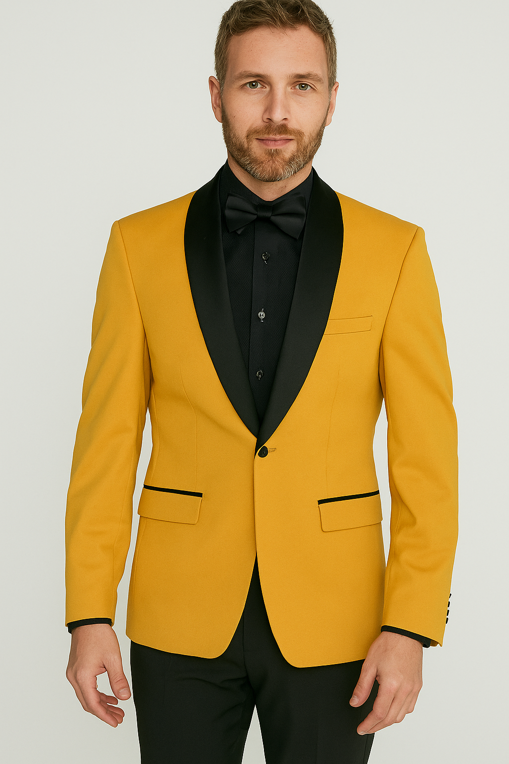 Zacchi Allen 771707 4-Way Stretch Tux Blazer Gold