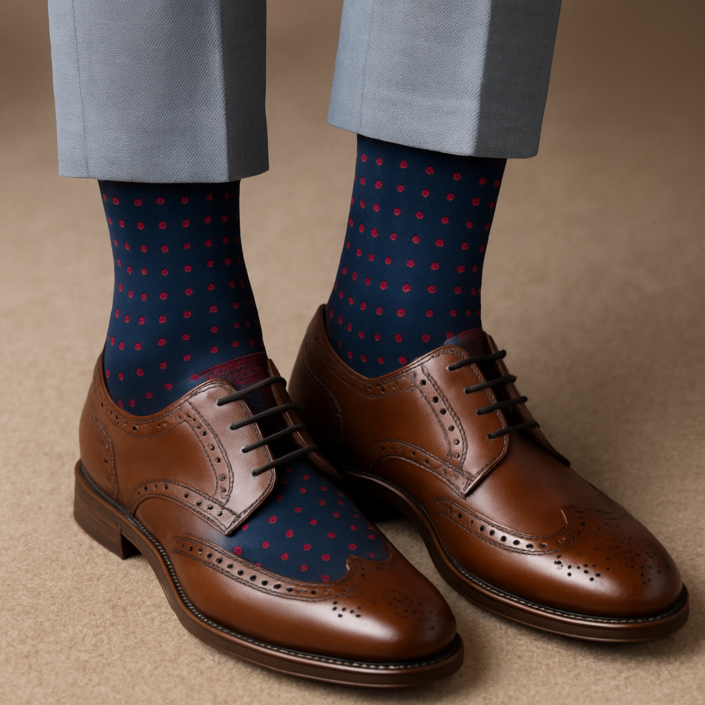 Zenio SK8088#4 Fancy Socks Denim Rose