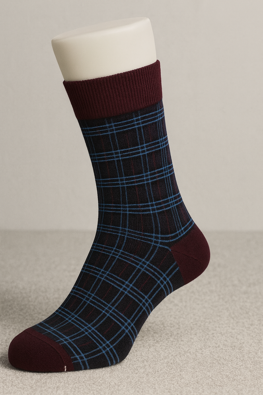 Zenio SK8076#3 Fancy Socks Plum Grey