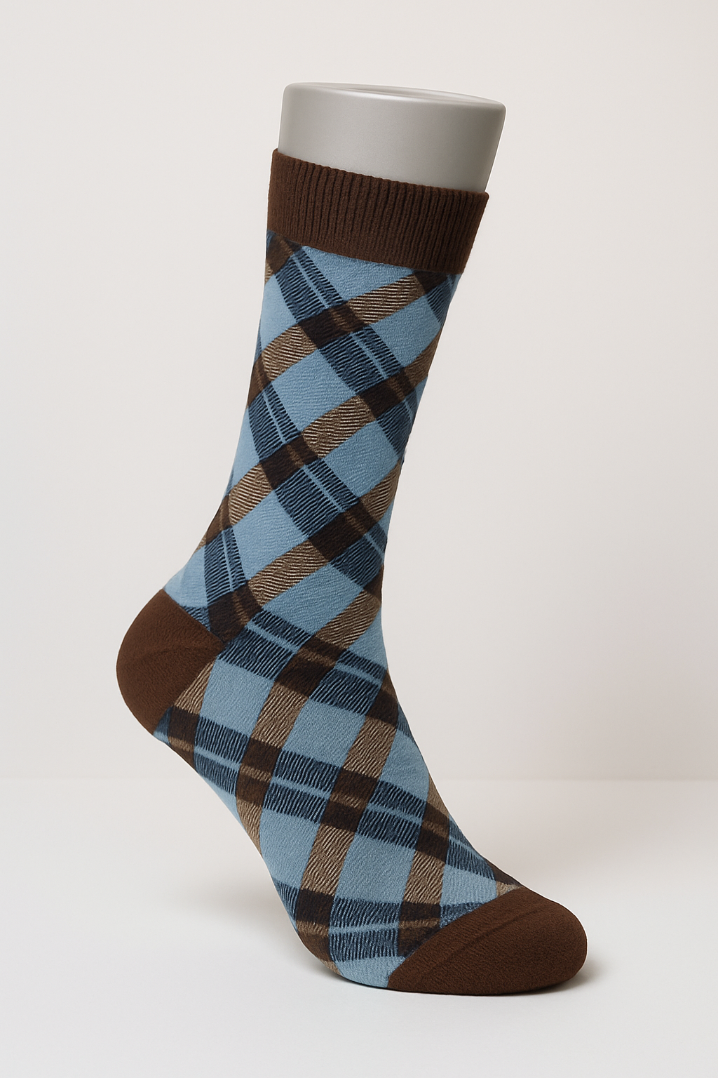 Tallia TS7252#2 Fancy Socks Navy Taupe