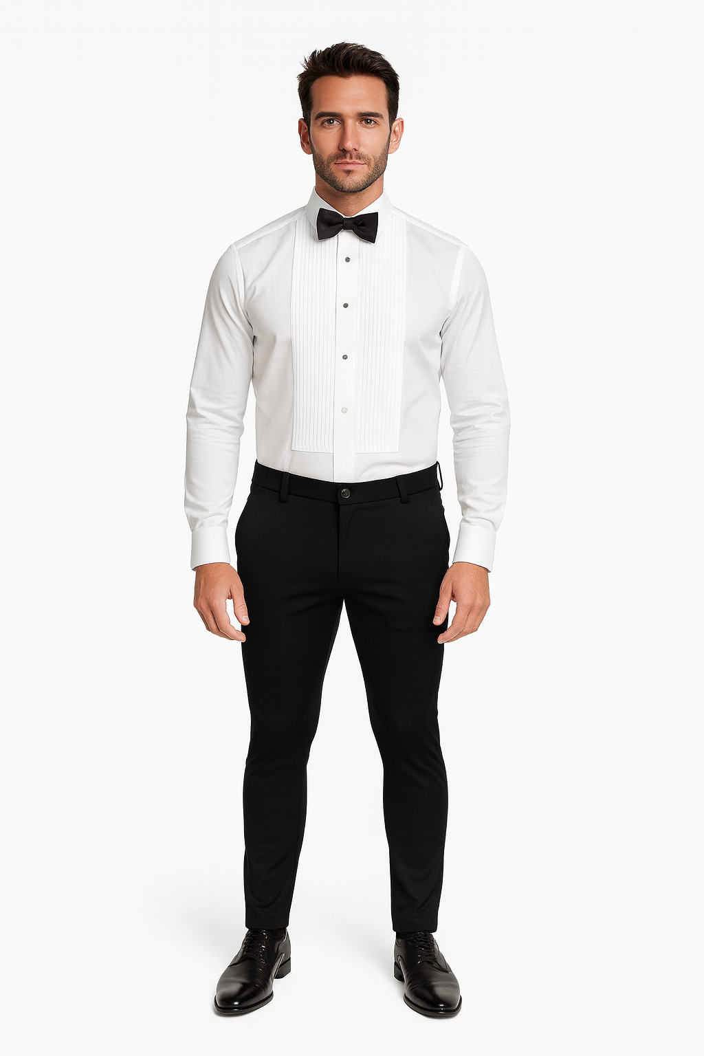 Lorenzo Franco Miami Satin Slim Stretch Pants Black