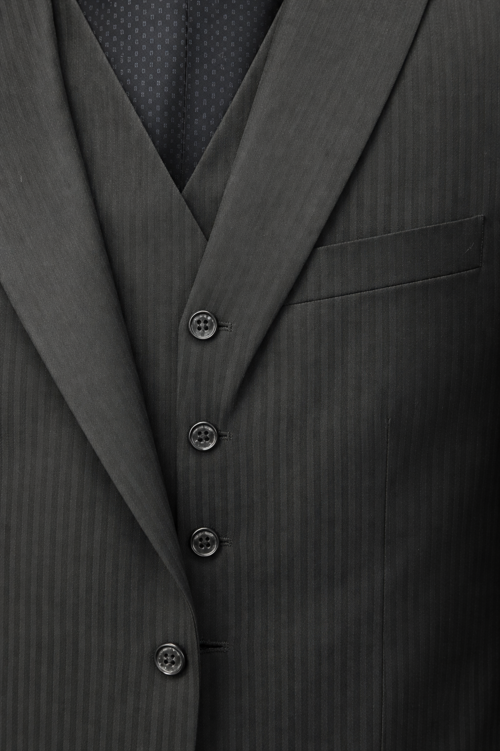 Vitali M5492 3 Pieces Suit Black