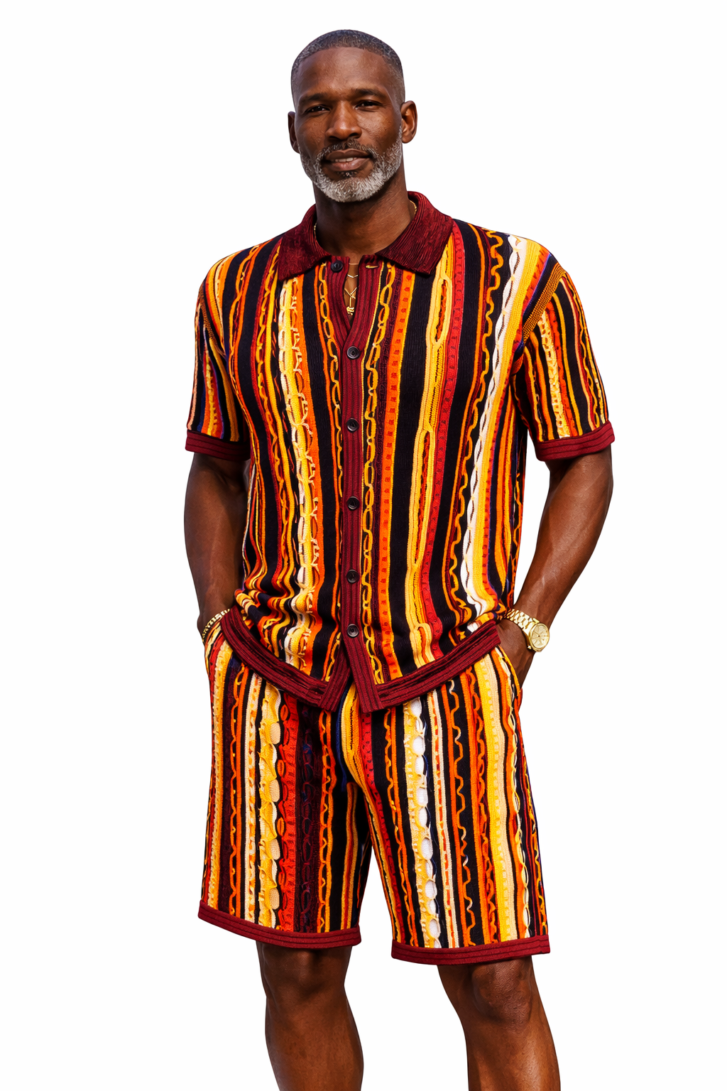 Stacy Adams 21030 Short Set Red