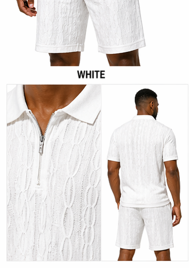 Stacy Adams 21034 Short Set White