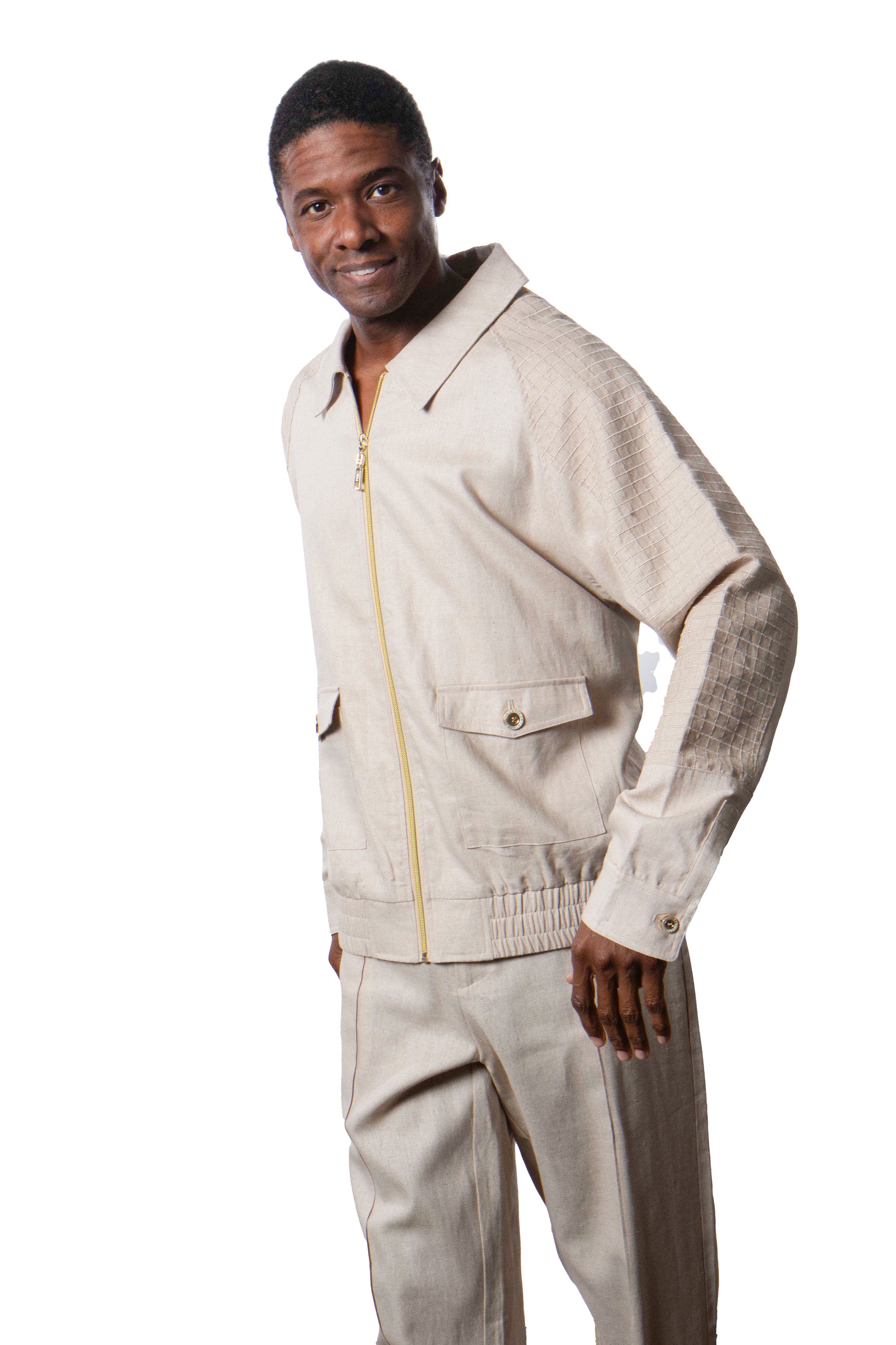 Prestige LNG-135  Linen Jogger Set CD Oatmeal