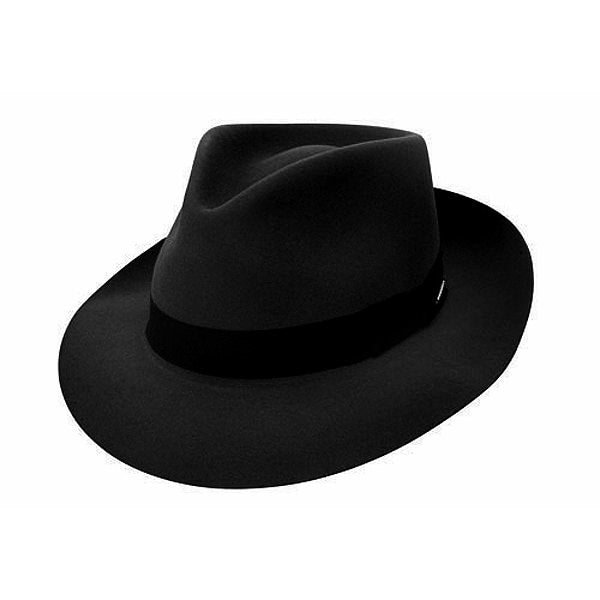 Stetson Chathwm Wool Felt Fedora Black