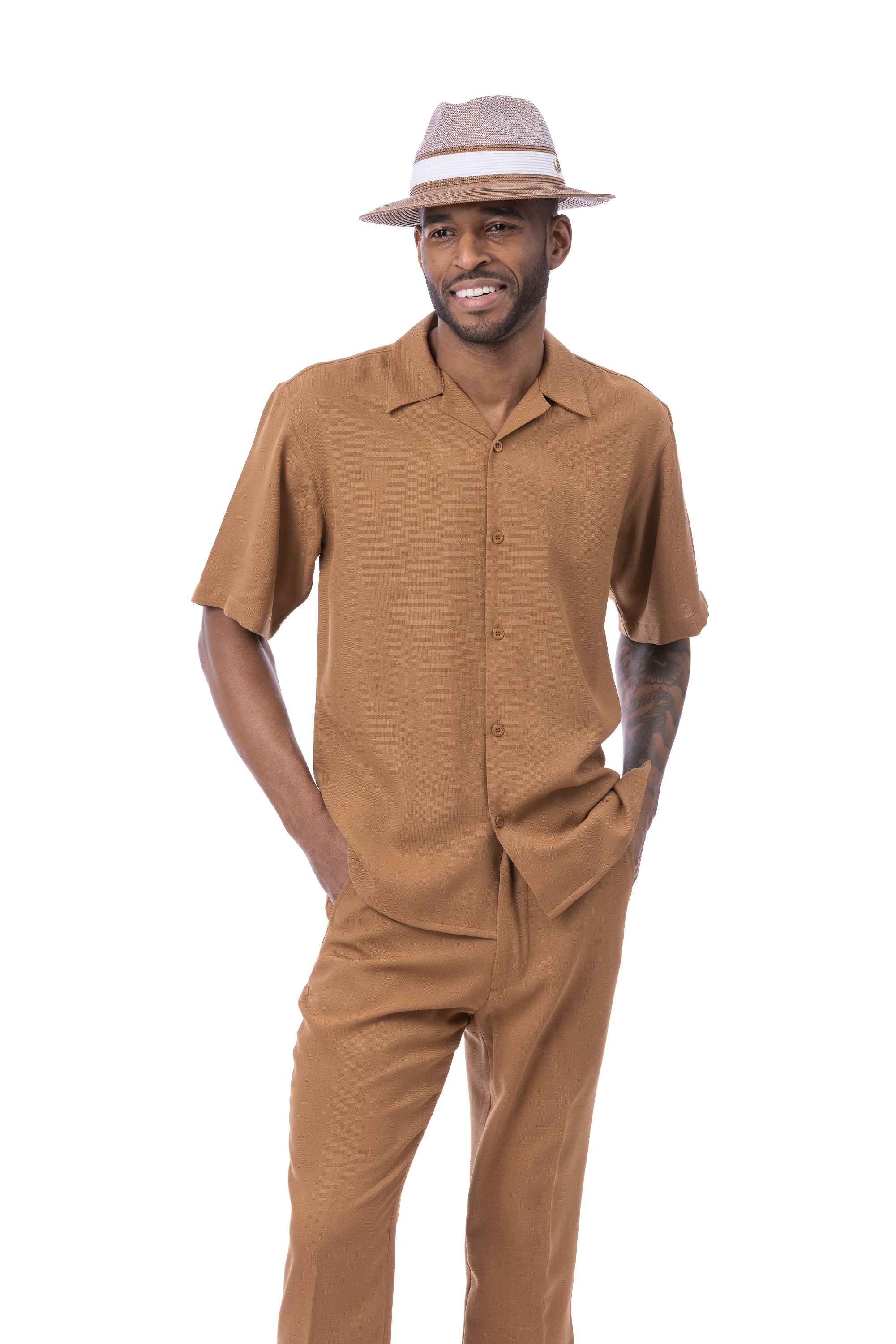 Montique LN-77 Two Piece Set Cappuccino