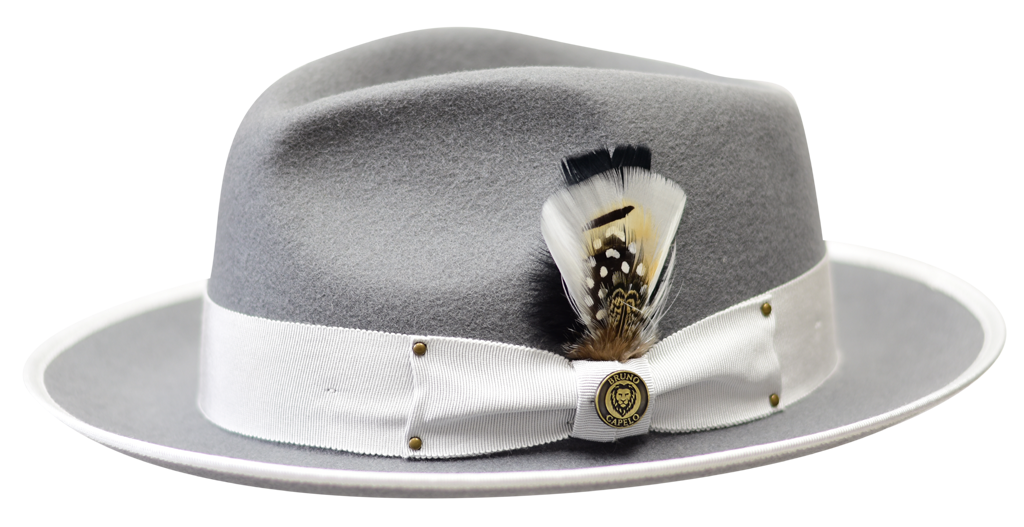 Bruno Capelo LO-209 Lorenzo Felt Hat Grey/Silver