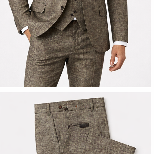 Vitali M6350 3 Pieces Suits Taupe