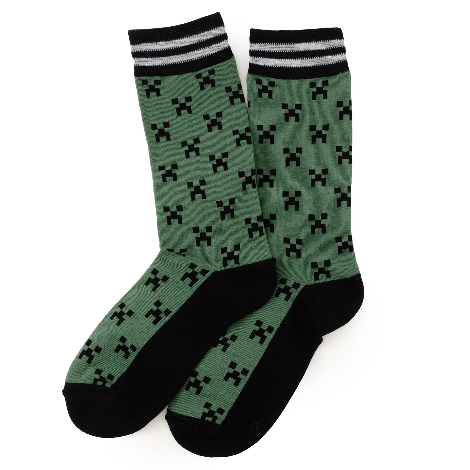 Minecraft Creeper Men's Sock Set – 3 Pairs