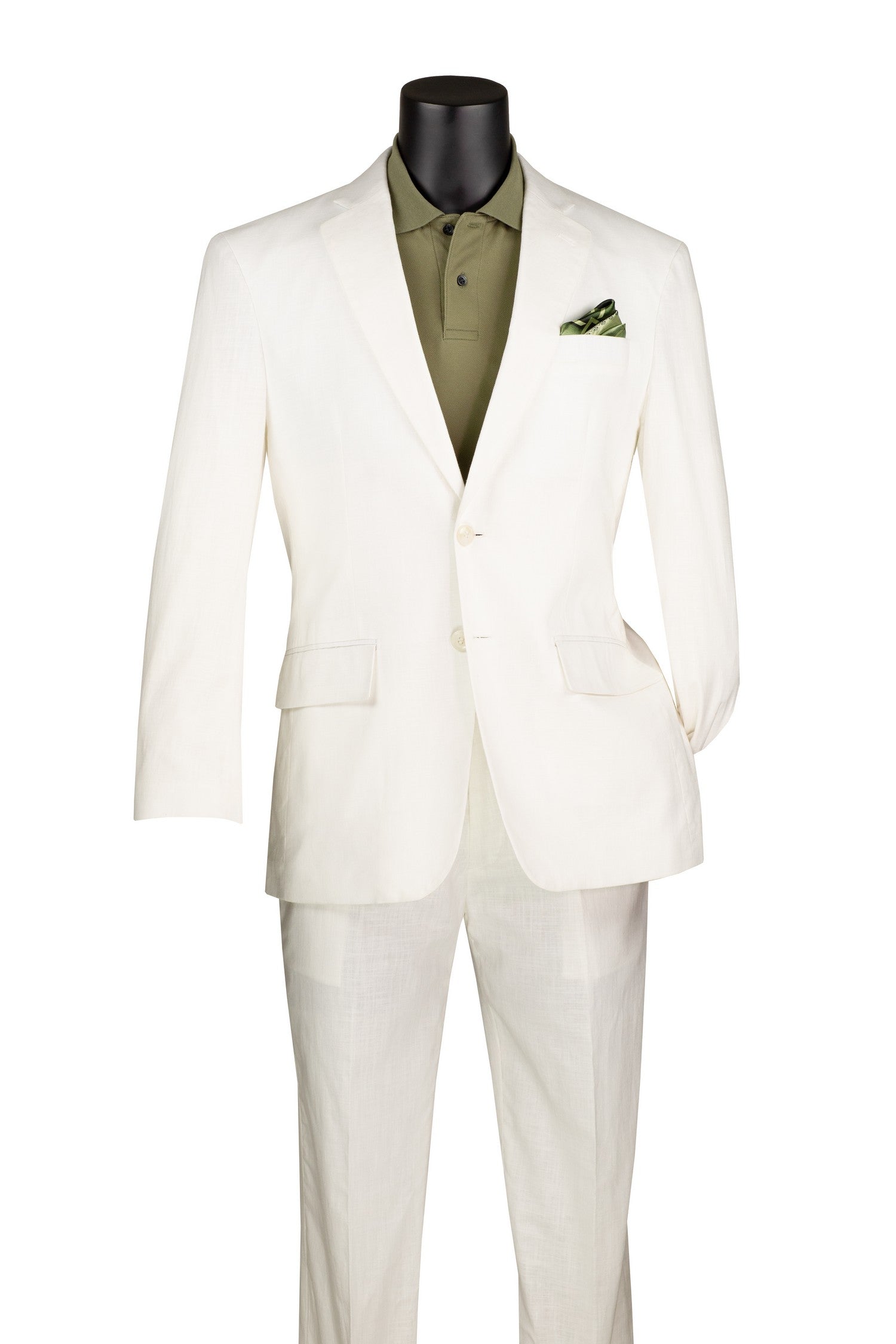 Vinci MLC-1 Linen Suit White