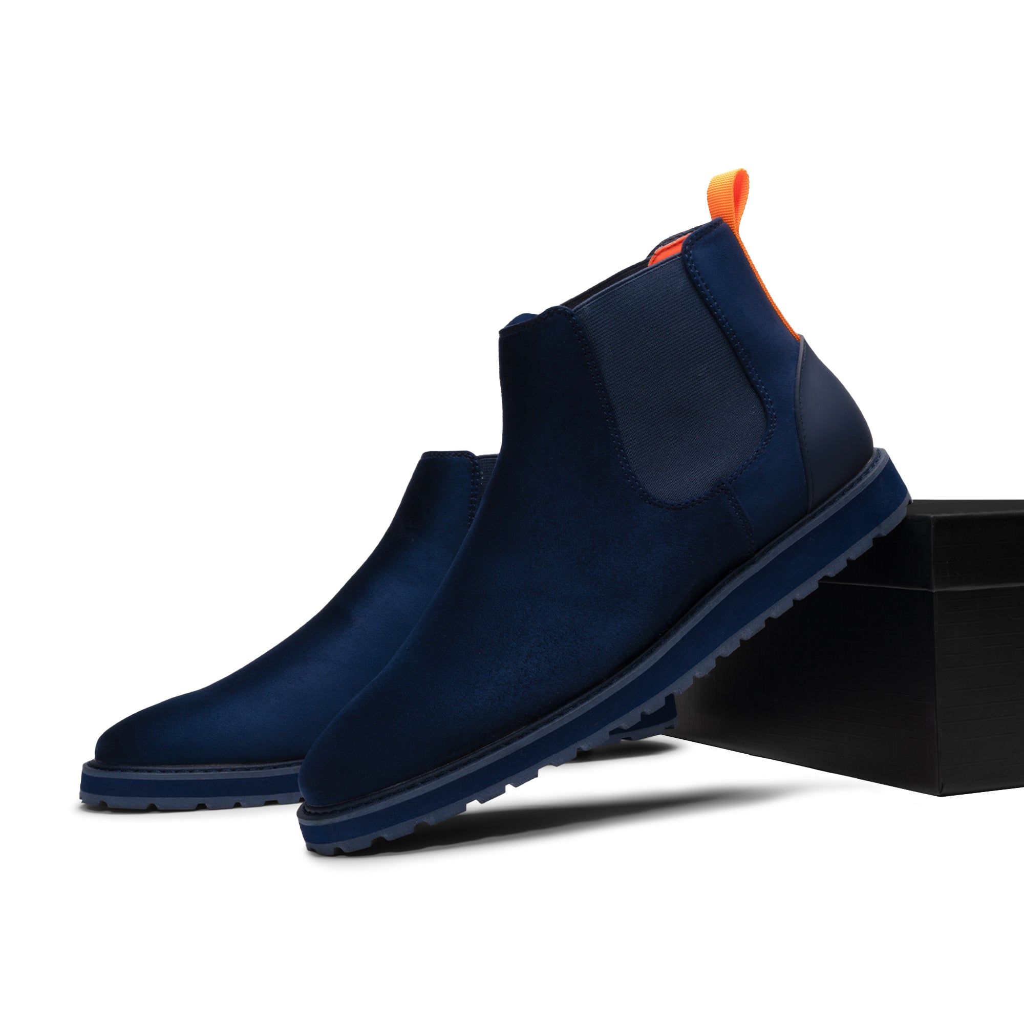 Tayno The Mustela Suede Casual Chelsea Sneaker Navy