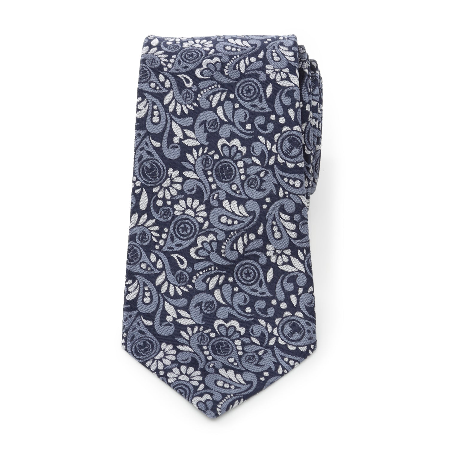 Marvel Avengers Paisley Icons Navy Men's Tie