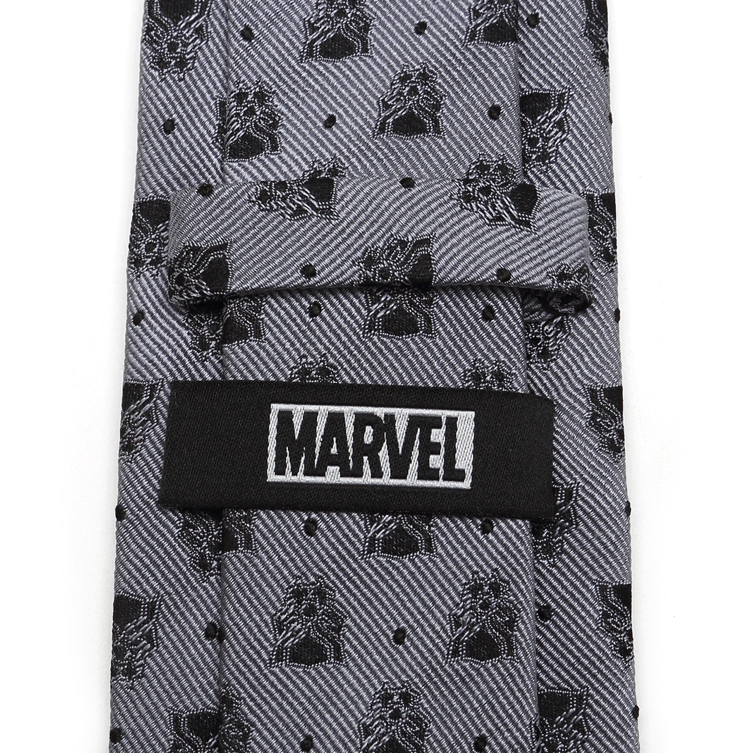 Marvel Black Panther Gray Dot Tie