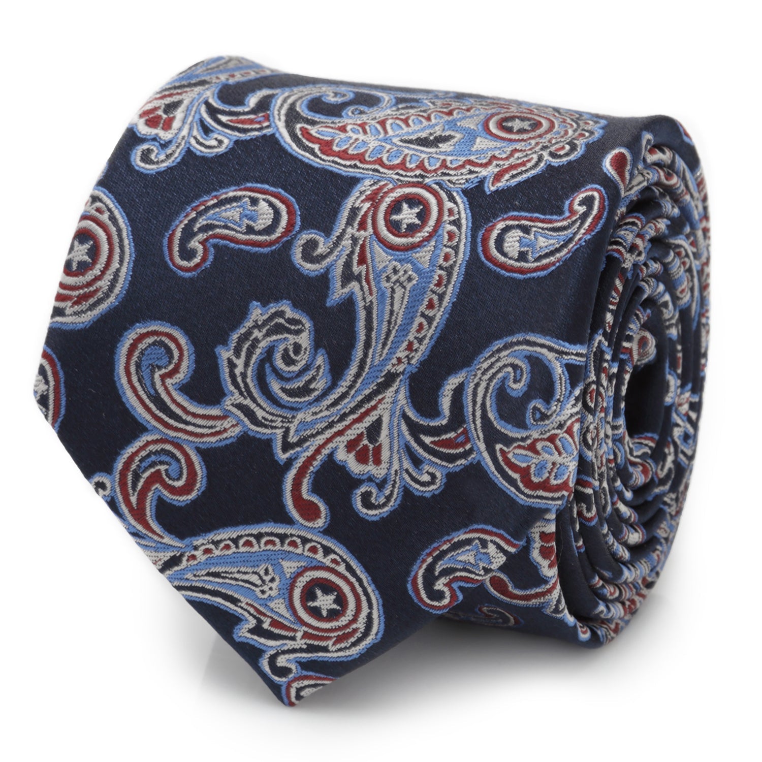 Marvel Captain America Paisley Men's Tie