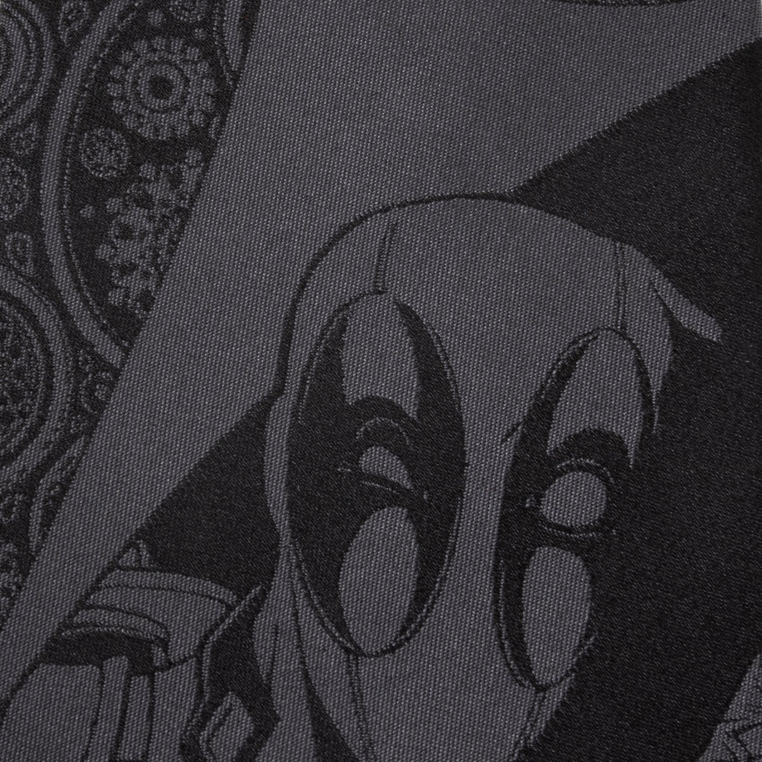 Marvel Deadpool Hidden Paisley Black Silk Men's Tie