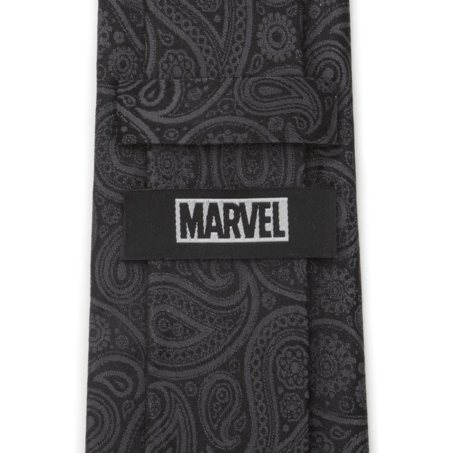 Marvel Deadpool Hidden Paisley Black Silk Men's Tie