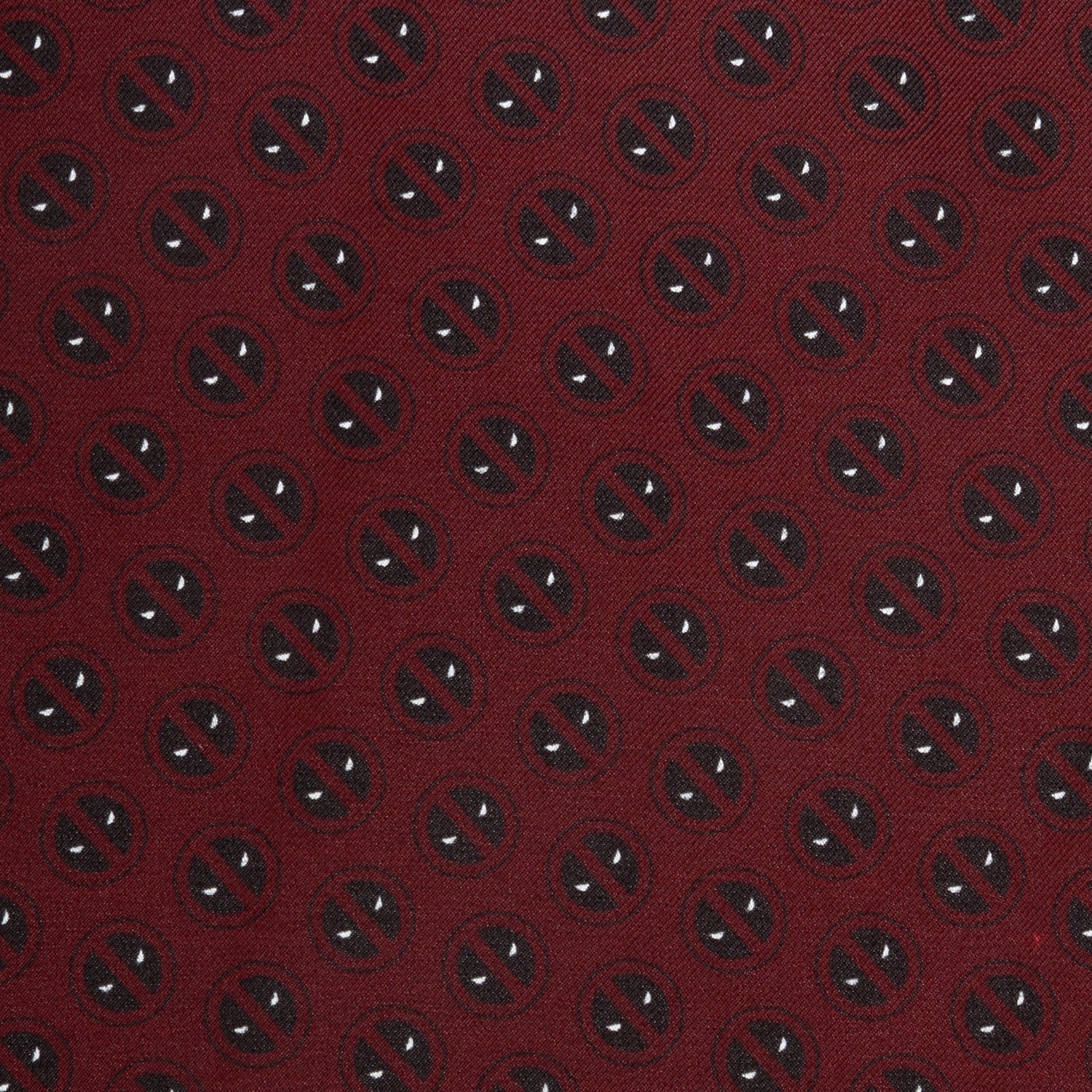 Marvel Deadpool Red Mask Silk Pocket Square