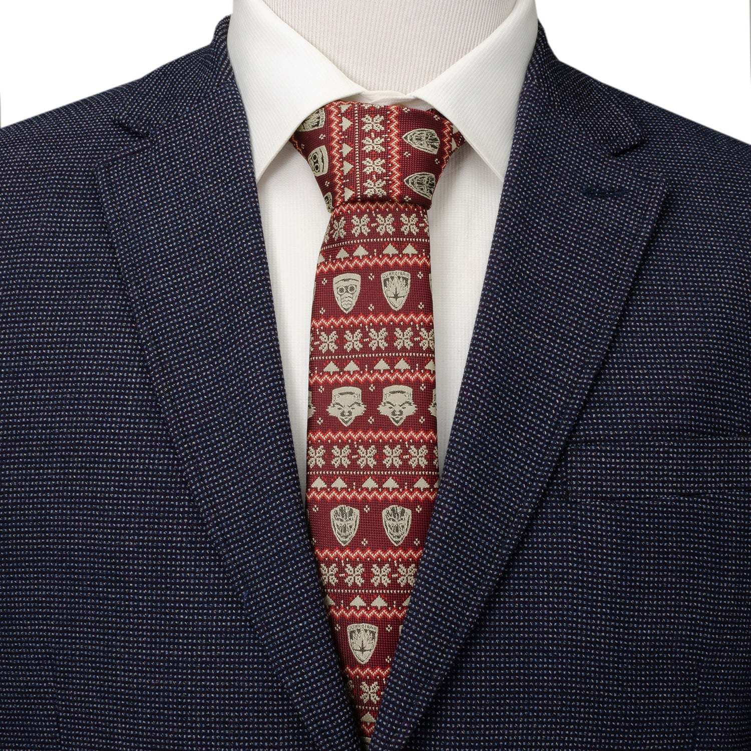 Marvel Guardians of the Galaxy Fair Isle Red Men's Tie