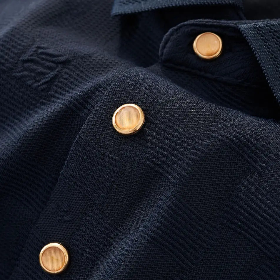 Seamless Check Texture Polo NAVY