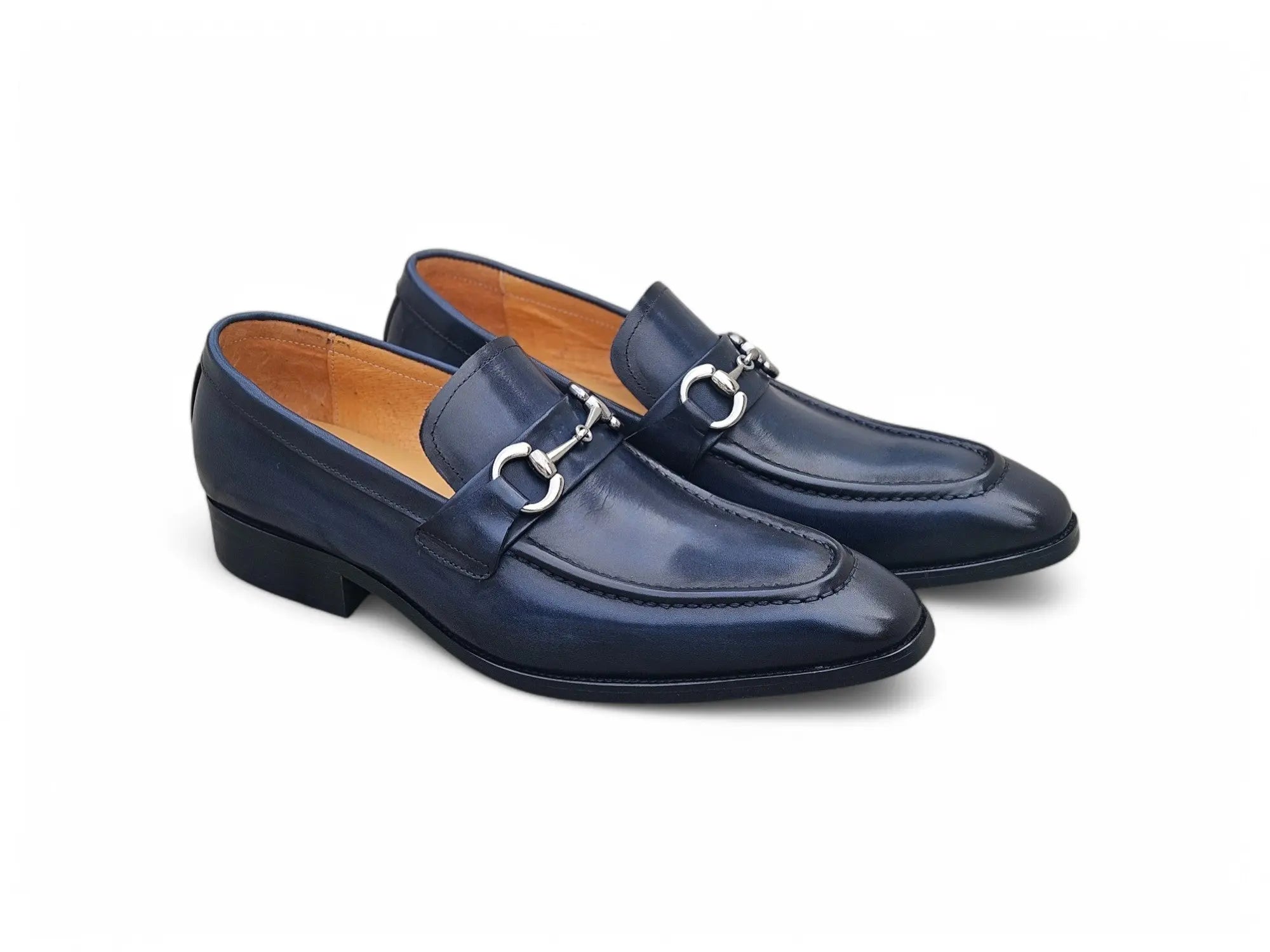 Men's Burnished Signature Buckle Loafer