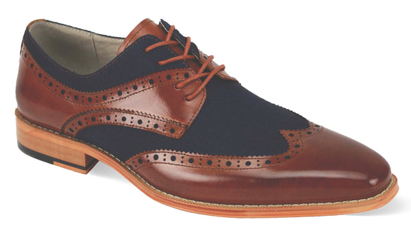 Giovanni Nico Wingtip Shoes Whisky/Navy
