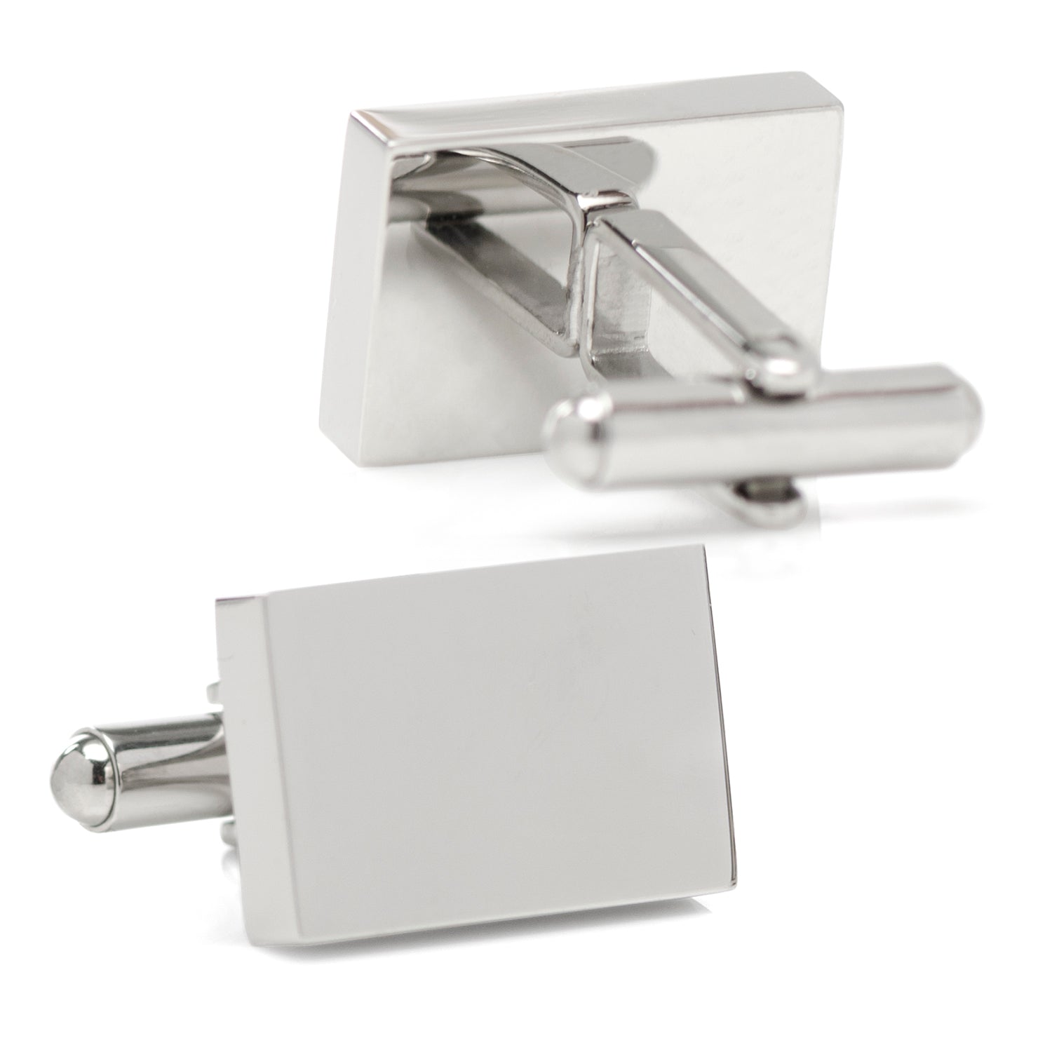 Custom Engraved Block Photo Cufflinks