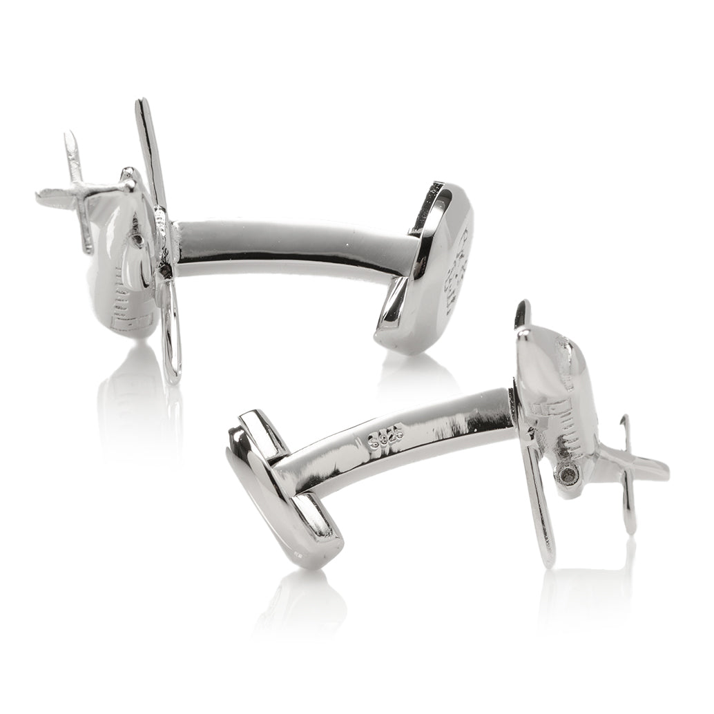 Sterling Private Jet Cufflinks