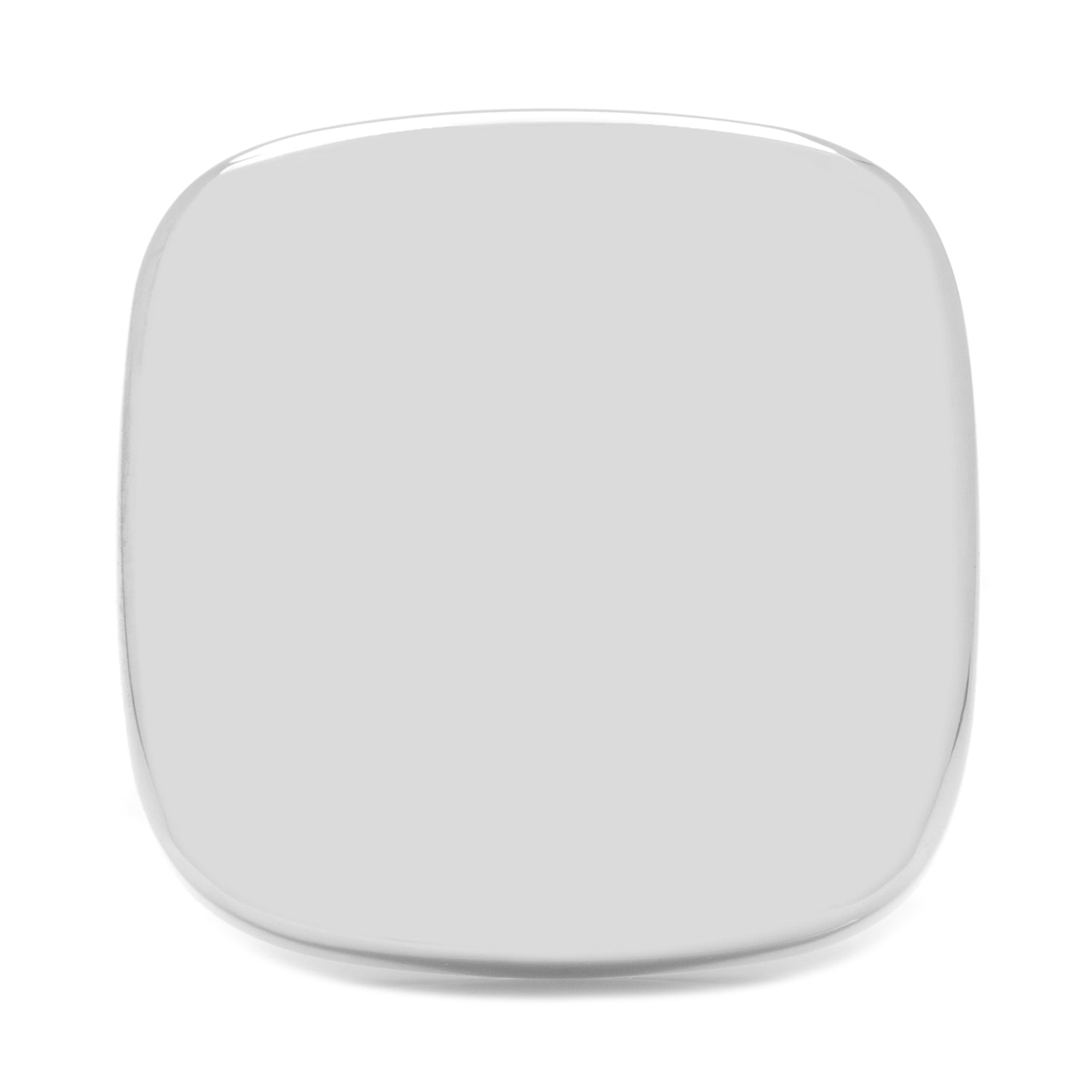 Stainless Steel Soft Square Engravable Cufflinks