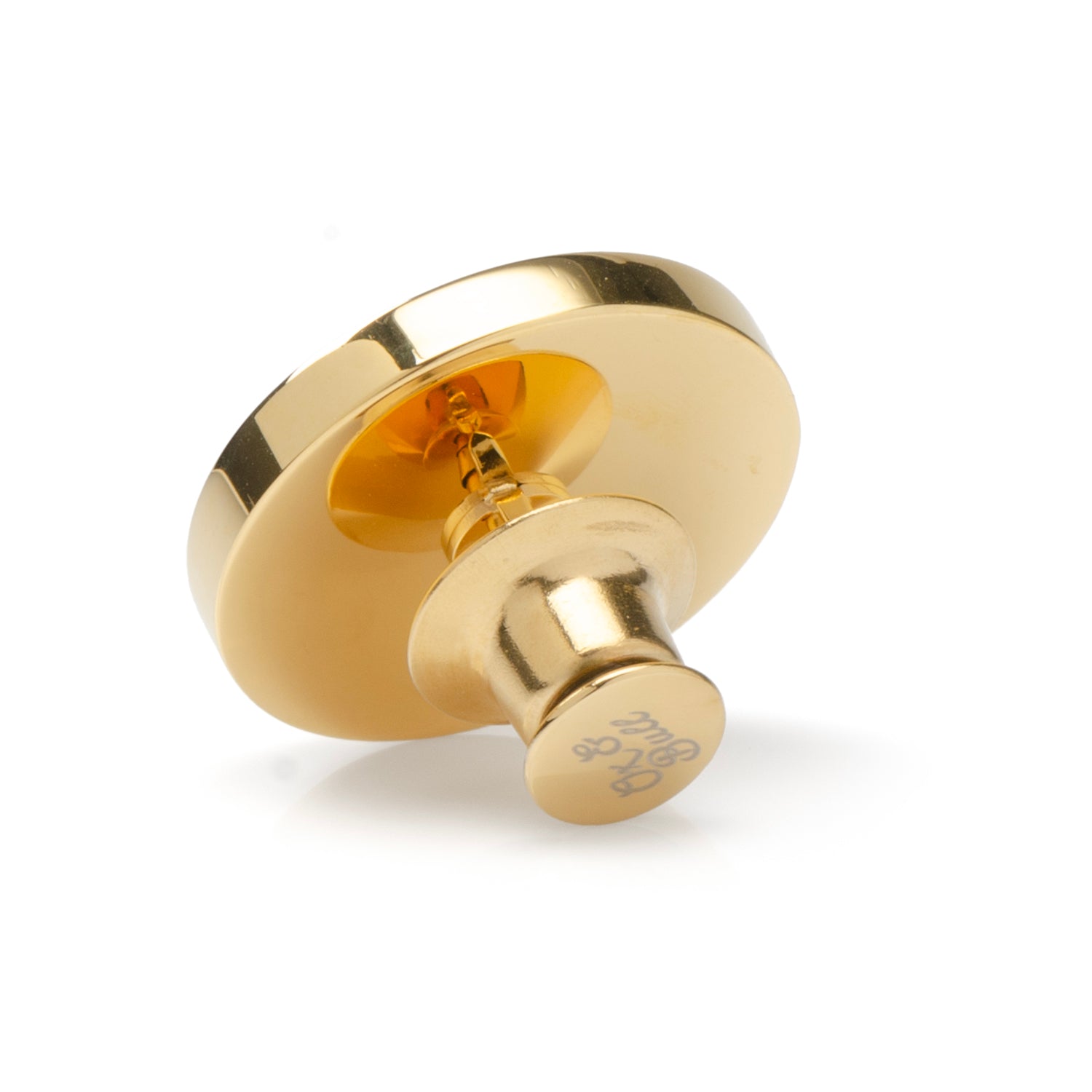 Two Toned Stainless Steel Round Infinity Engravable Lapel Pin