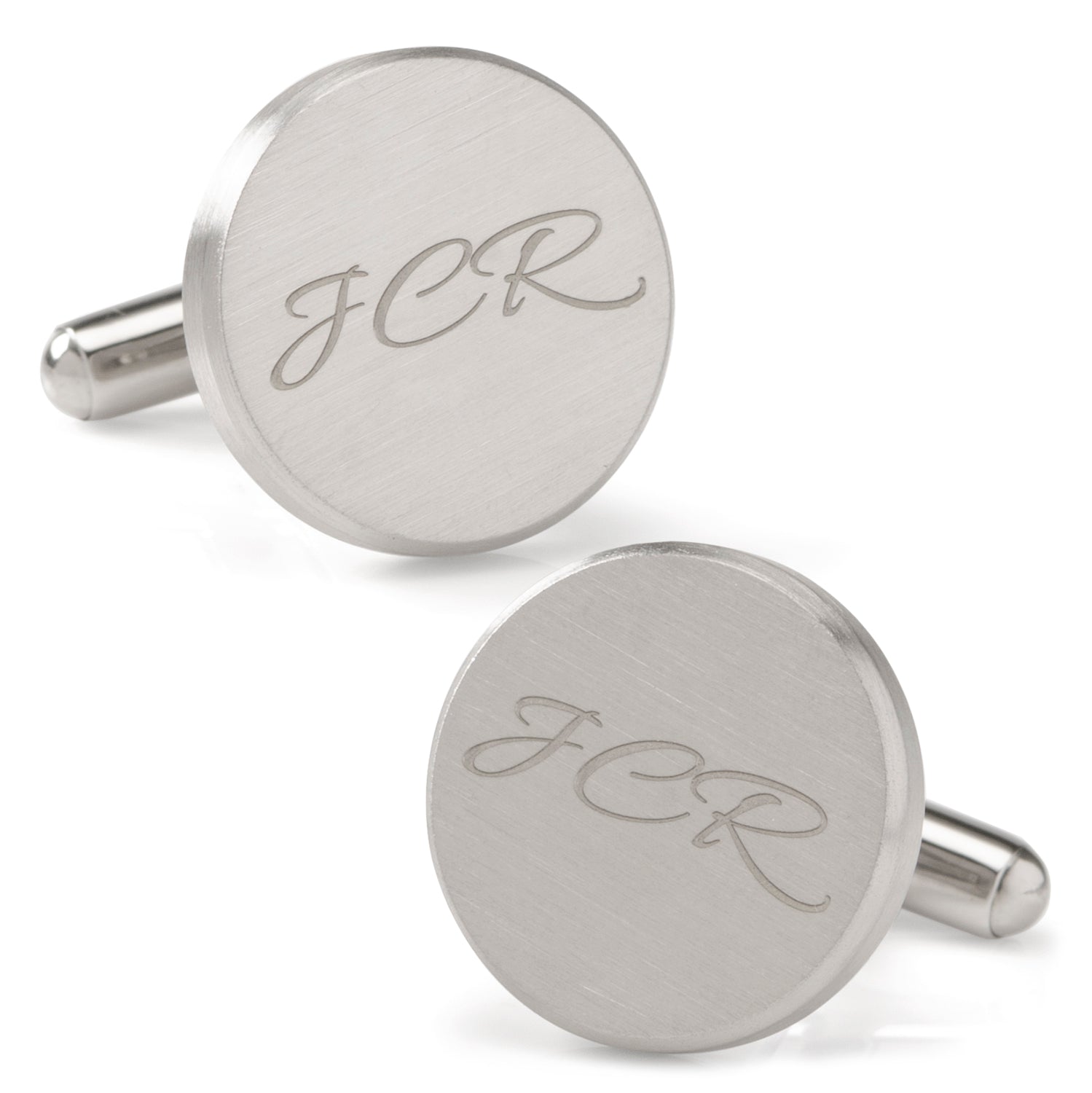 Brushed Stainless Steel Cufflinks