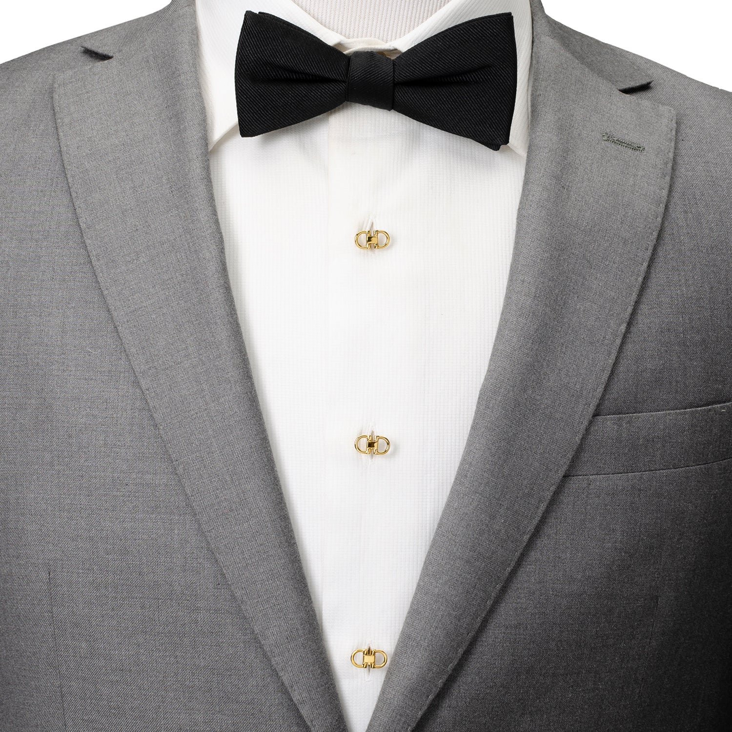 Horse Bit Gold Stainless Steel 5-Stud Set