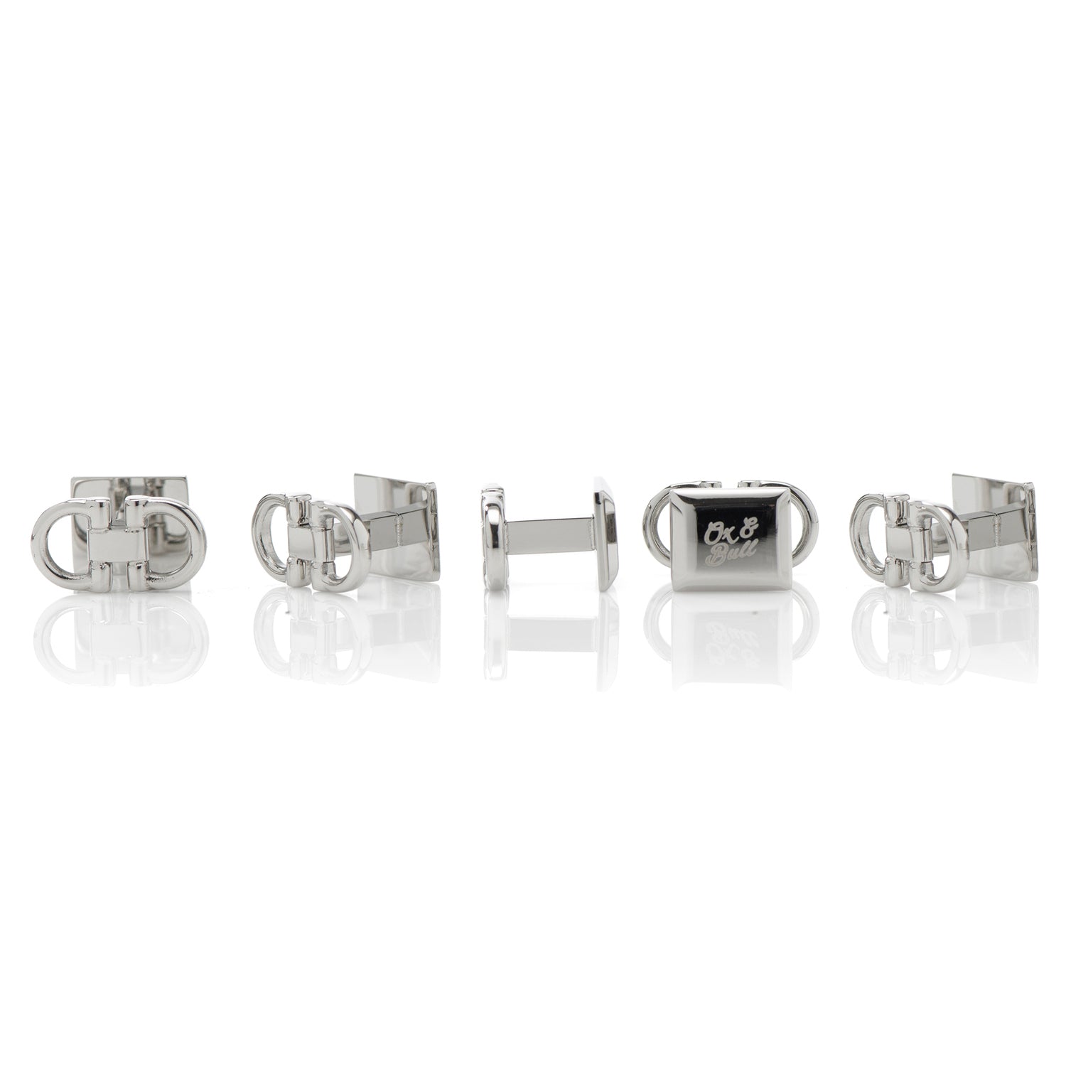 Horse Bit Stainless Steel 5-Stud Set