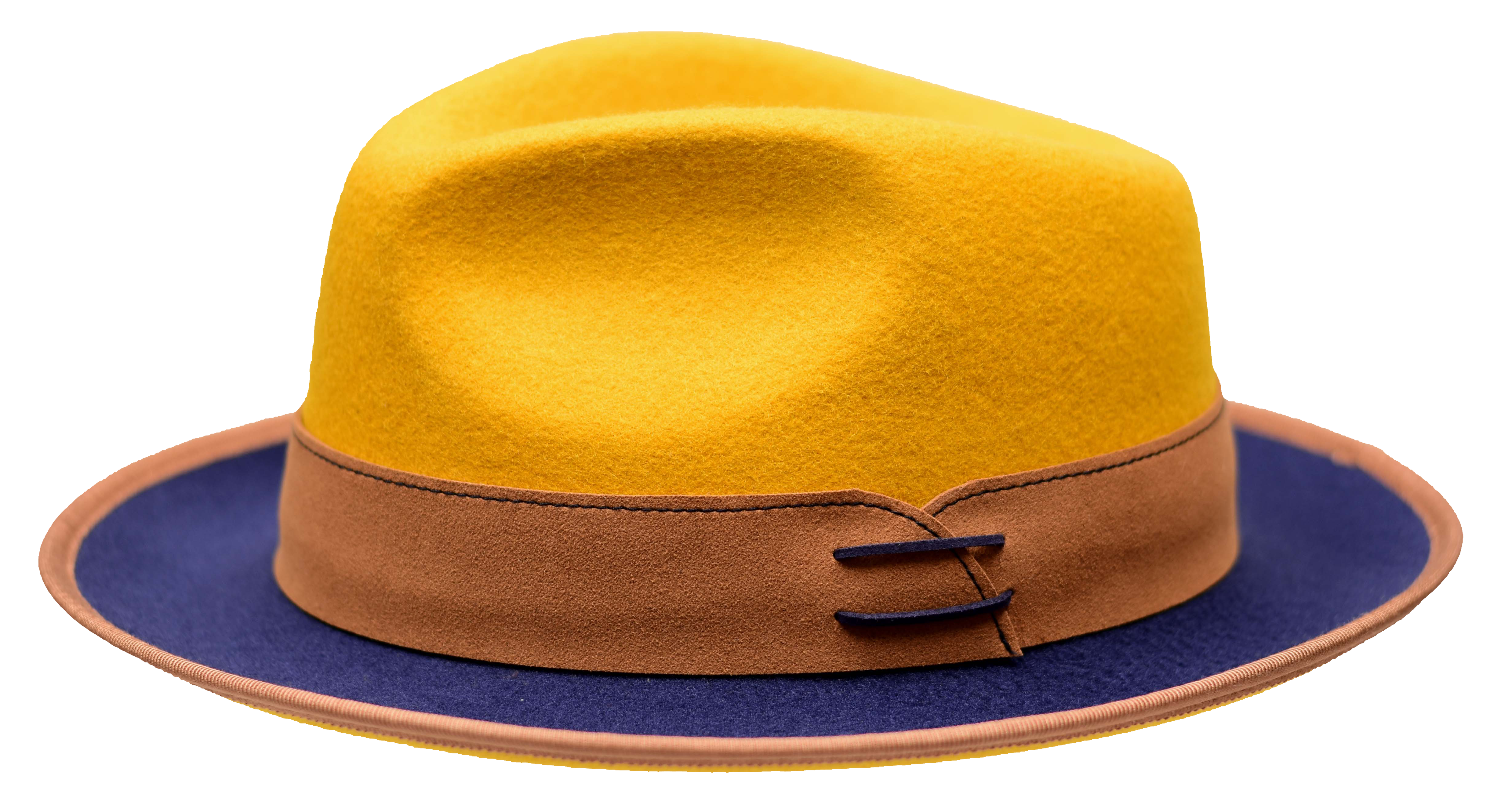 Bruno Capleo OU-855 The Outcast Fedora Mustard/NAVY/Cognac