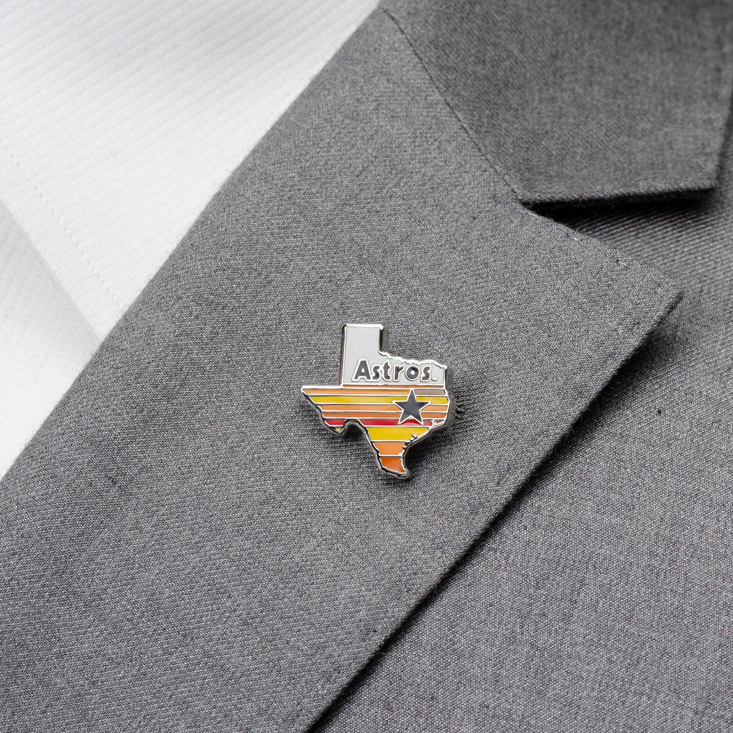 MLB Houston Astros Tequila Sunrise Lapel Pin