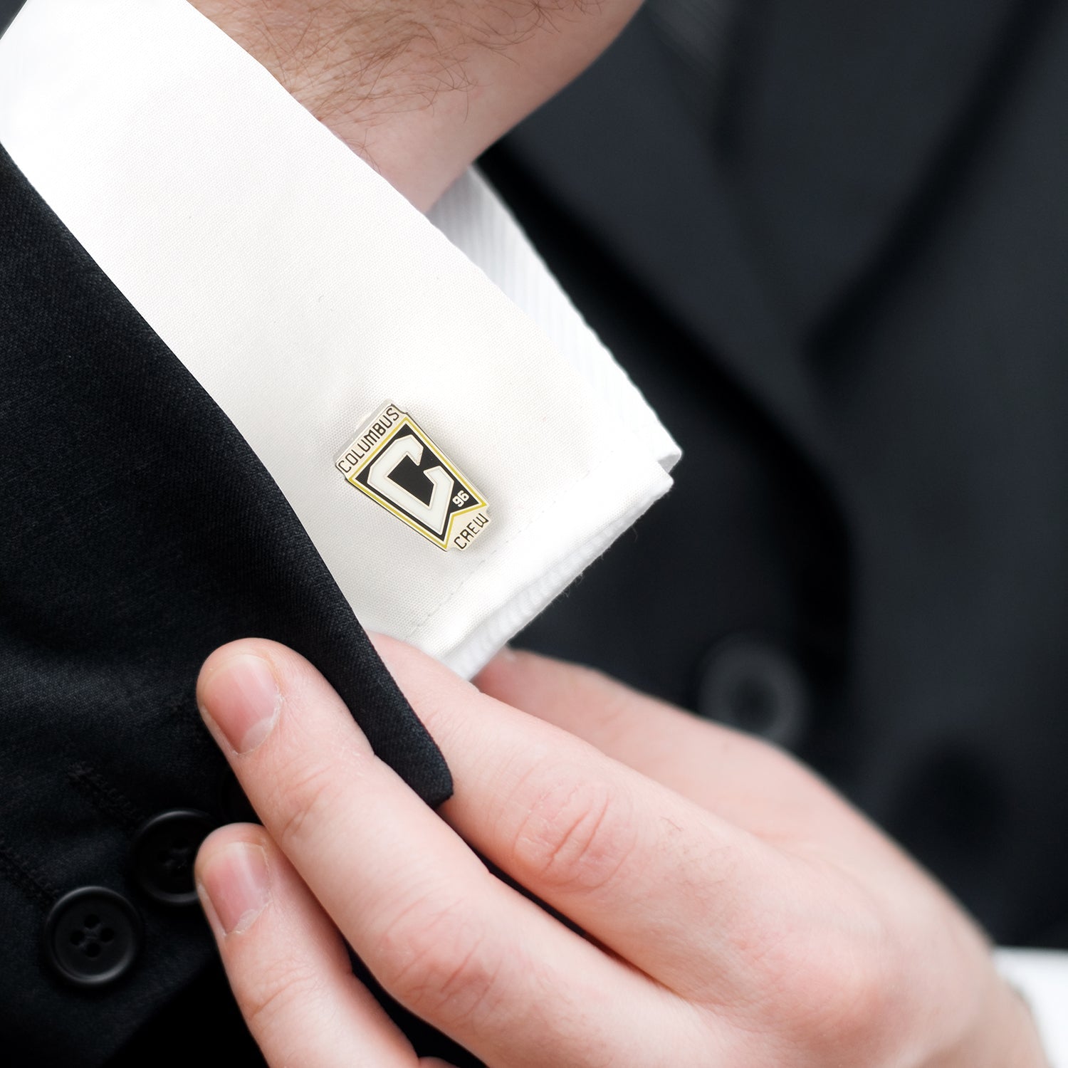 MLS Columbus Crew Cufflinks and Lapel Pin Gift Set