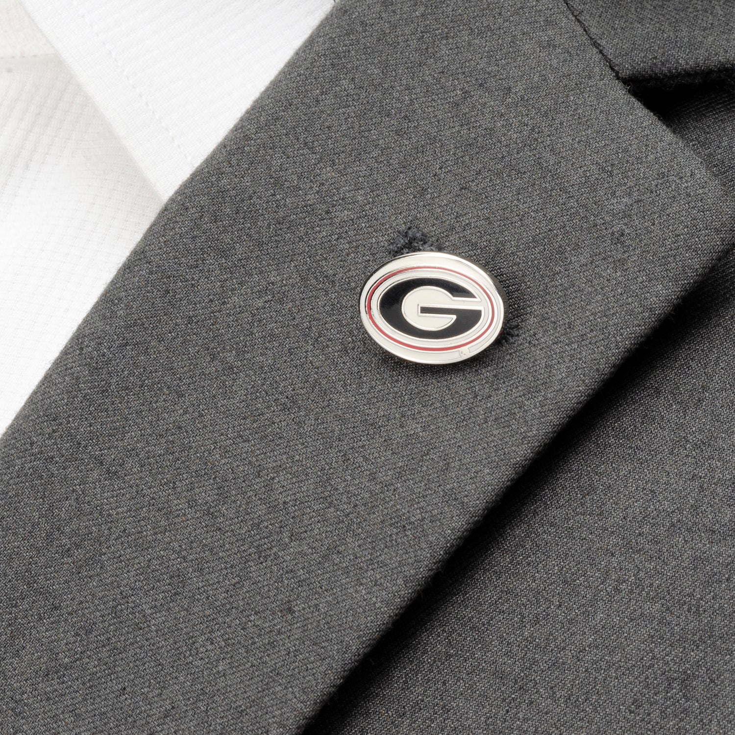 NCAA University of Georgia Bulldog Cufflinks and Lapel Pin Gift Set