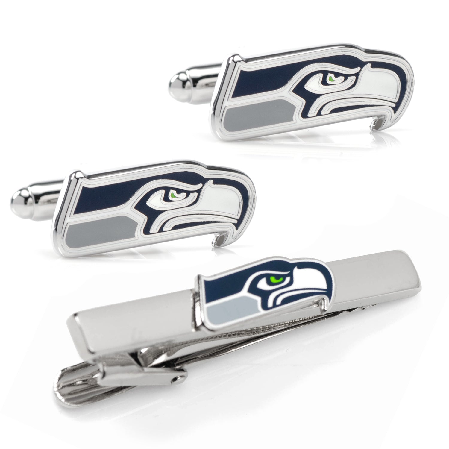NFL Seattle Seahawks Cufflinks and Tie Clip Gift Set