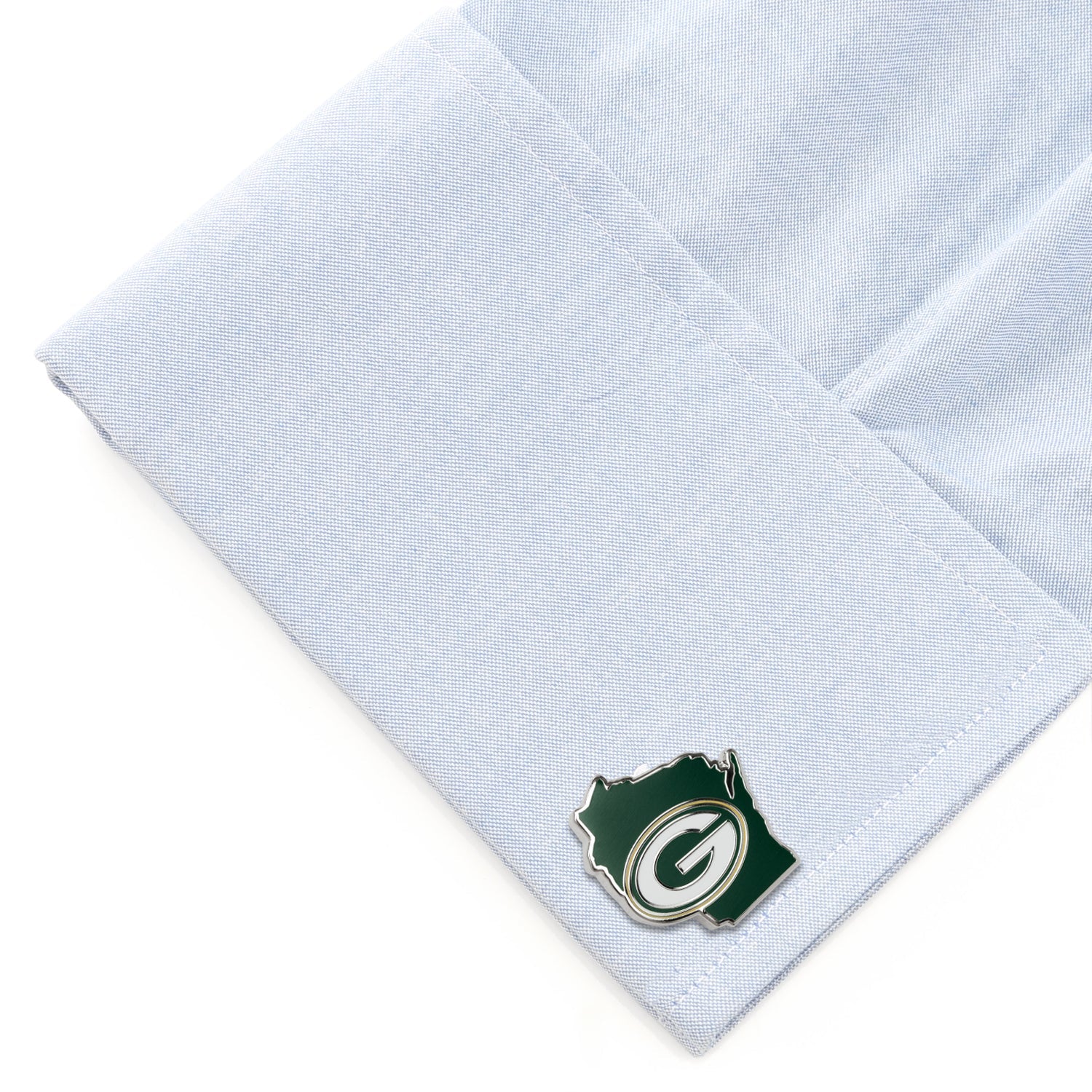 NFL Green Bay Packers State Shaped Cufflinks
