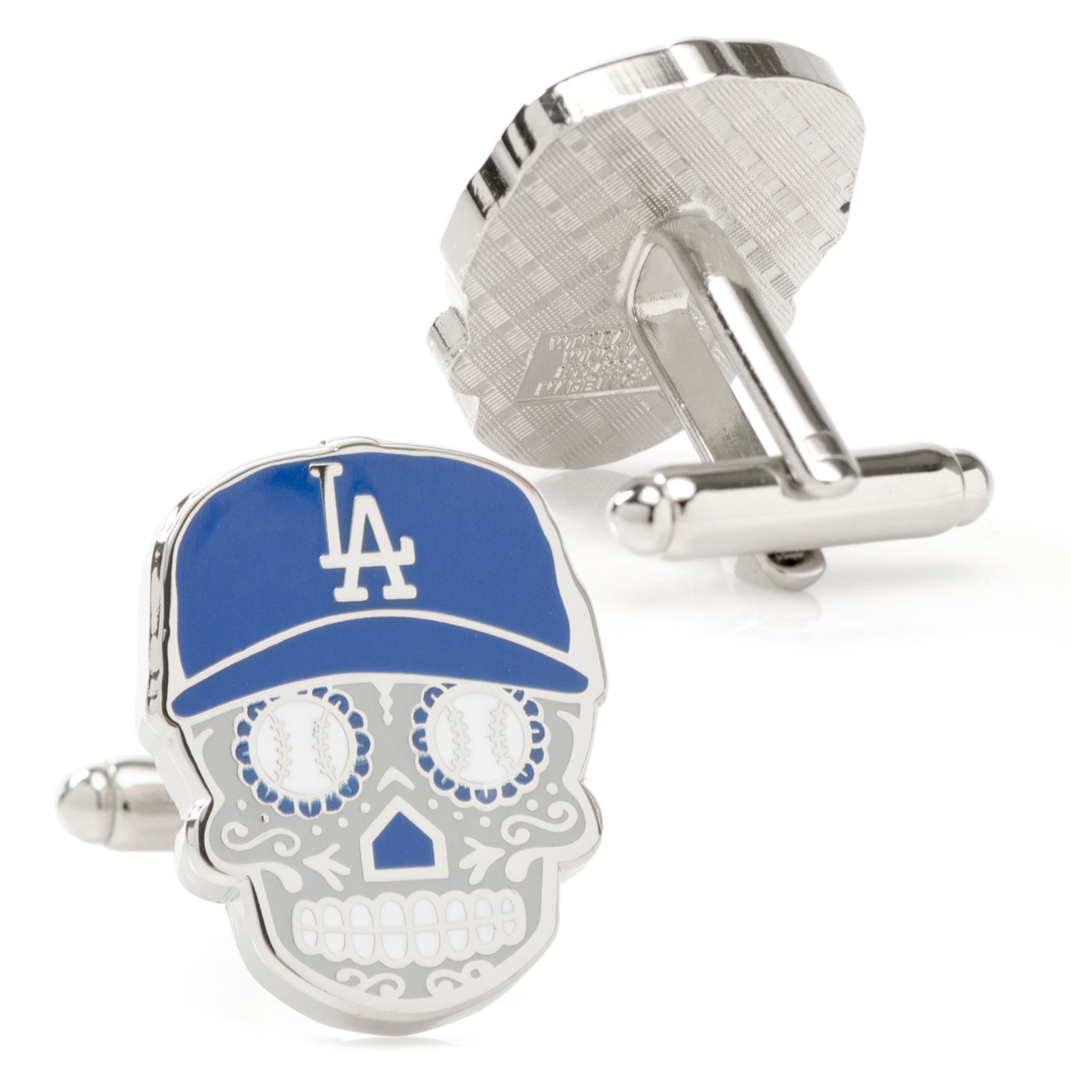 MLB LA Dodgers Sugar Skull Cufflinks