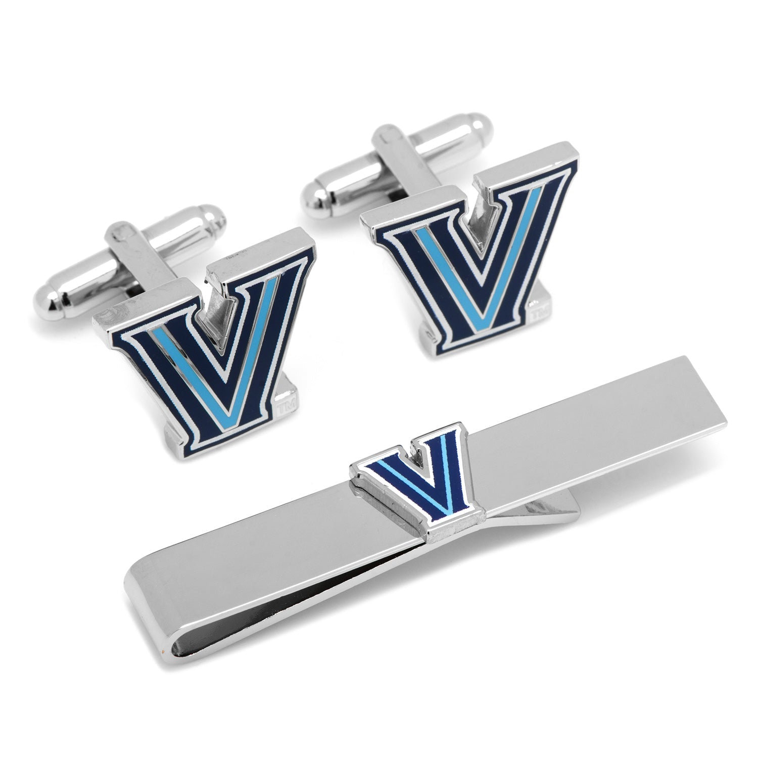 NCAA Villanova University Cufflinks and Tie Bar Gift Set