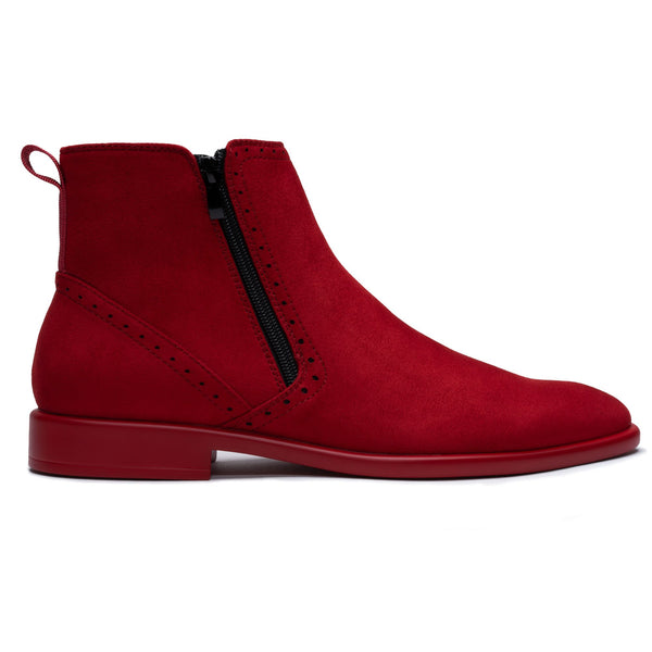 Tayno The Coupe Suede Chelsea Boot Red