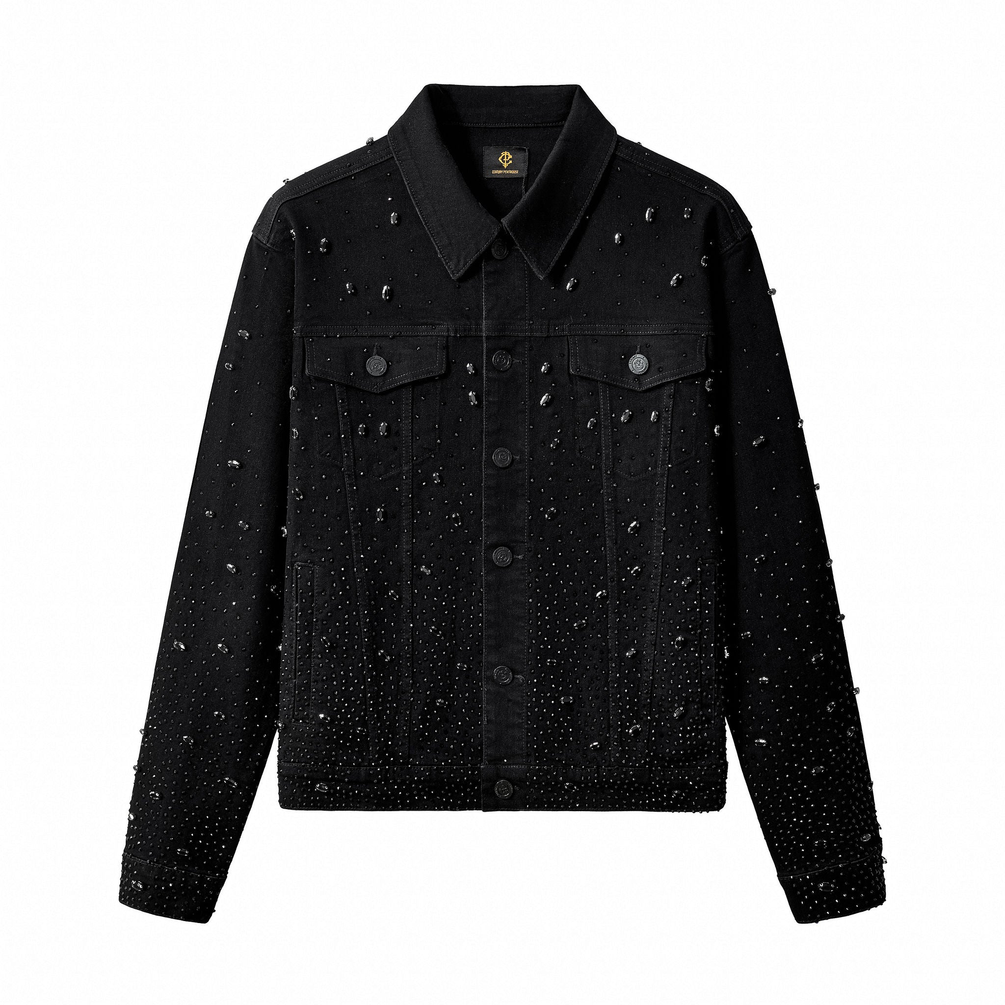Celestial Stud Denim Jkt – Century Penthouse BLACK