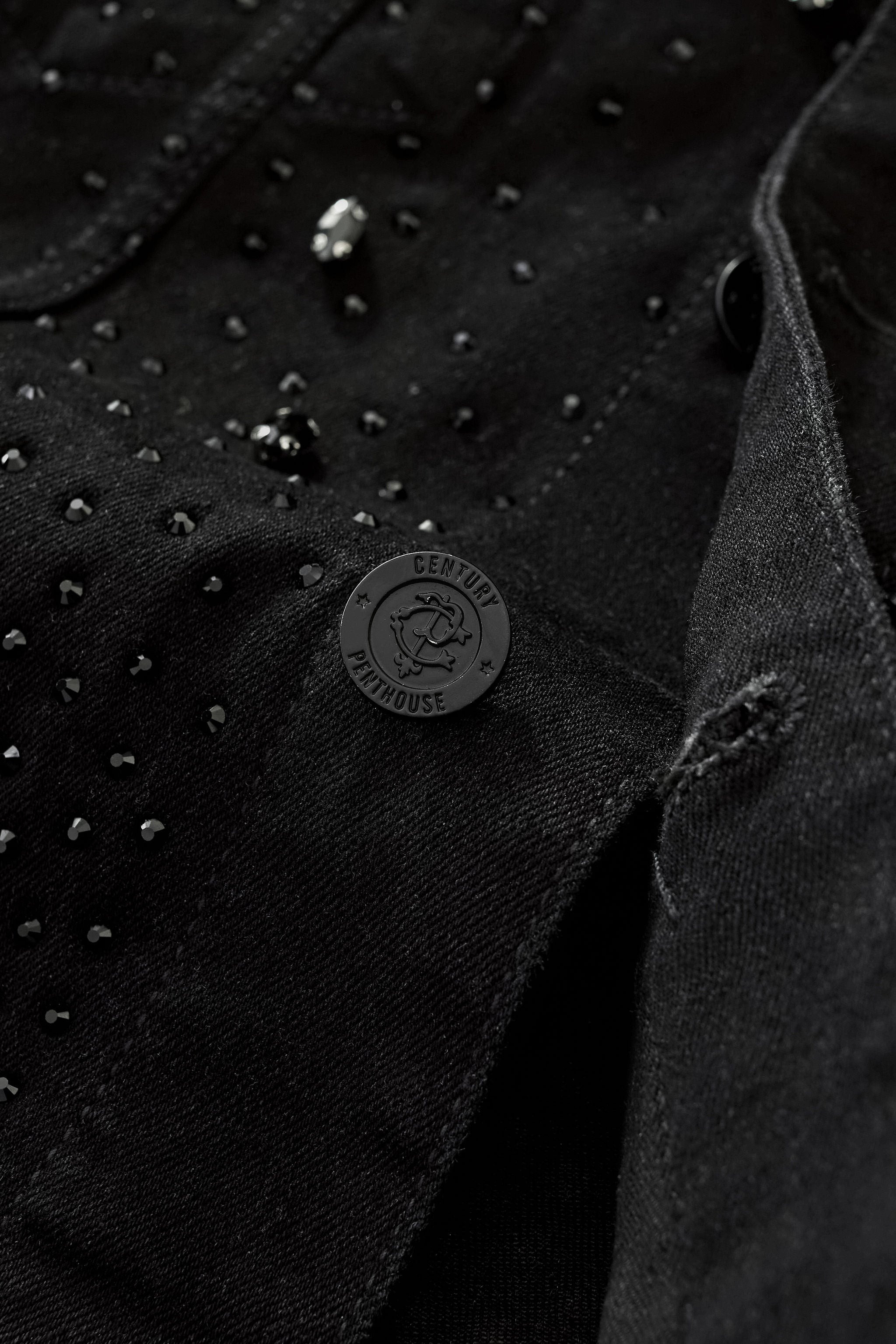 Celestial Stud Denim Jkt – Century Penthouse BLACK