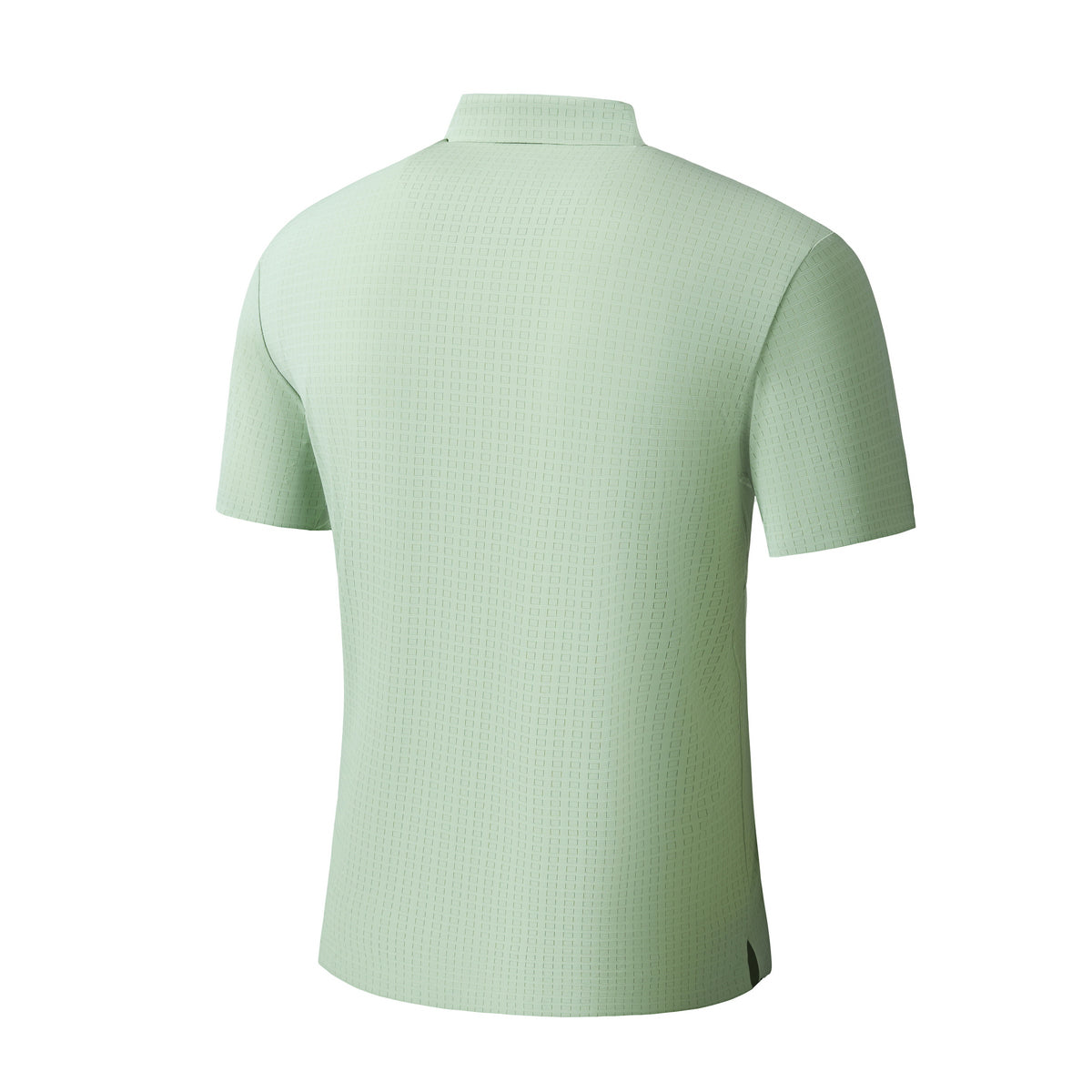 Grid Texture Stitchless Polo PISTACHIO
