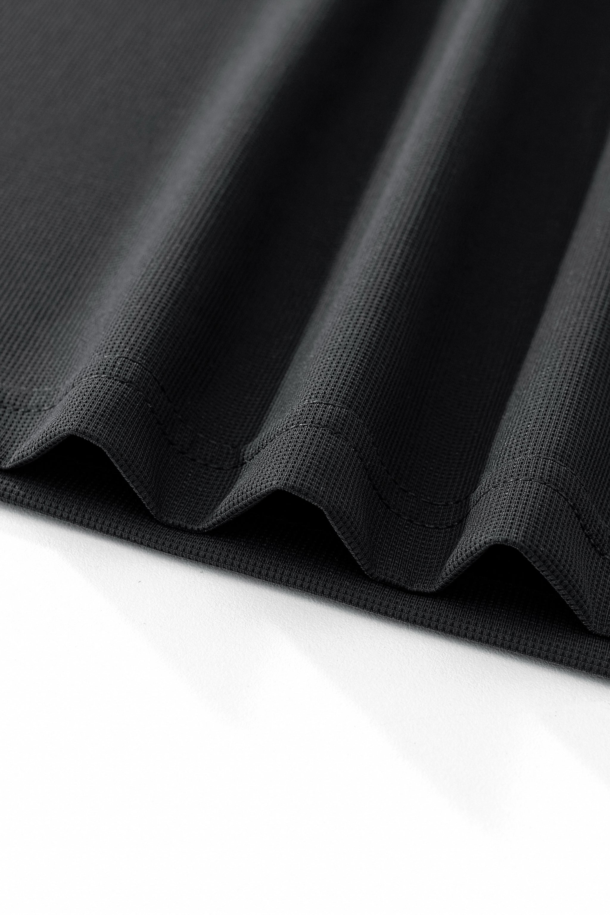 Stride Contrast Collar Polo BLACK