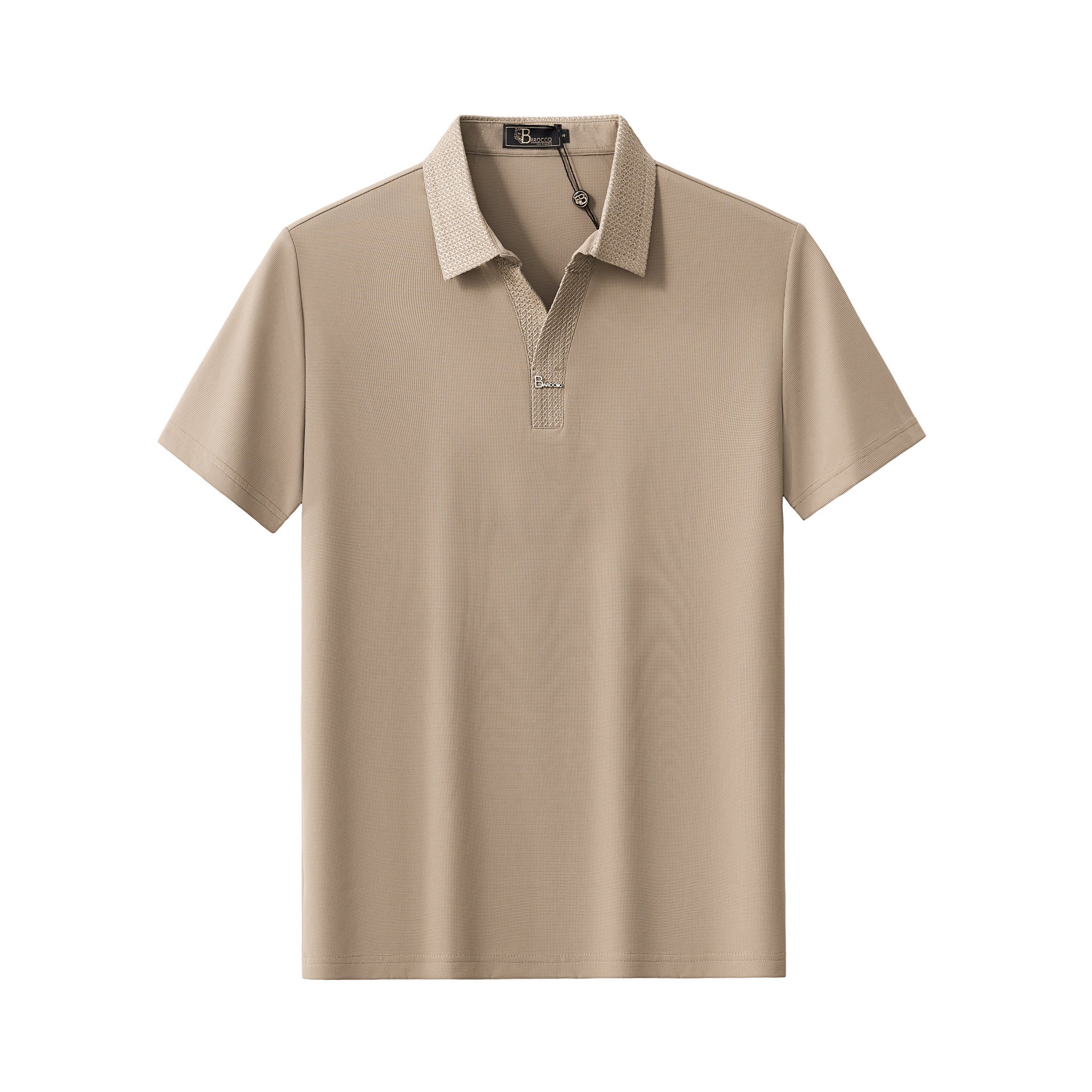 Stride Contrast Collar Polo KHAKI
