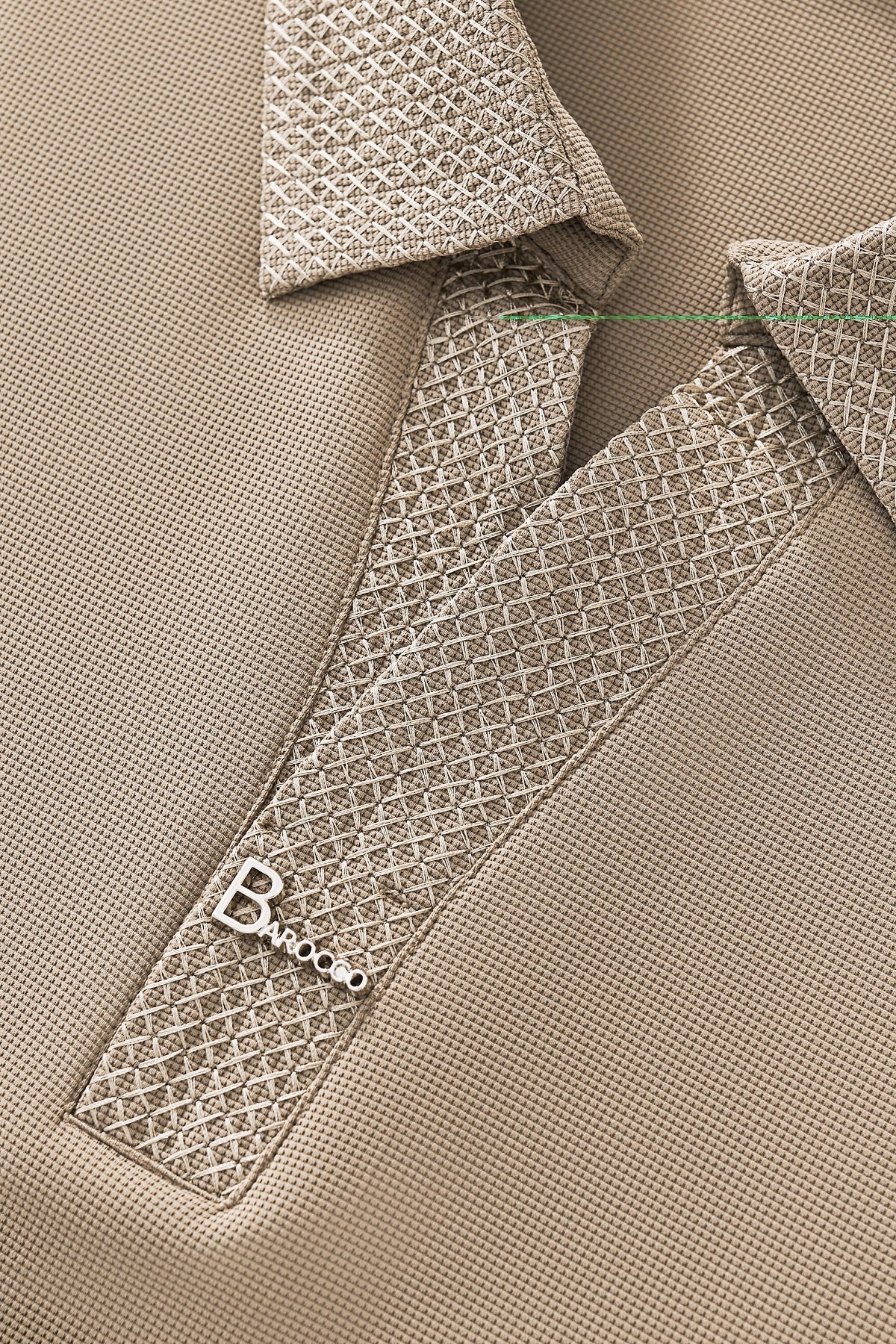 Stride Contrast Collar Polo KHAKI