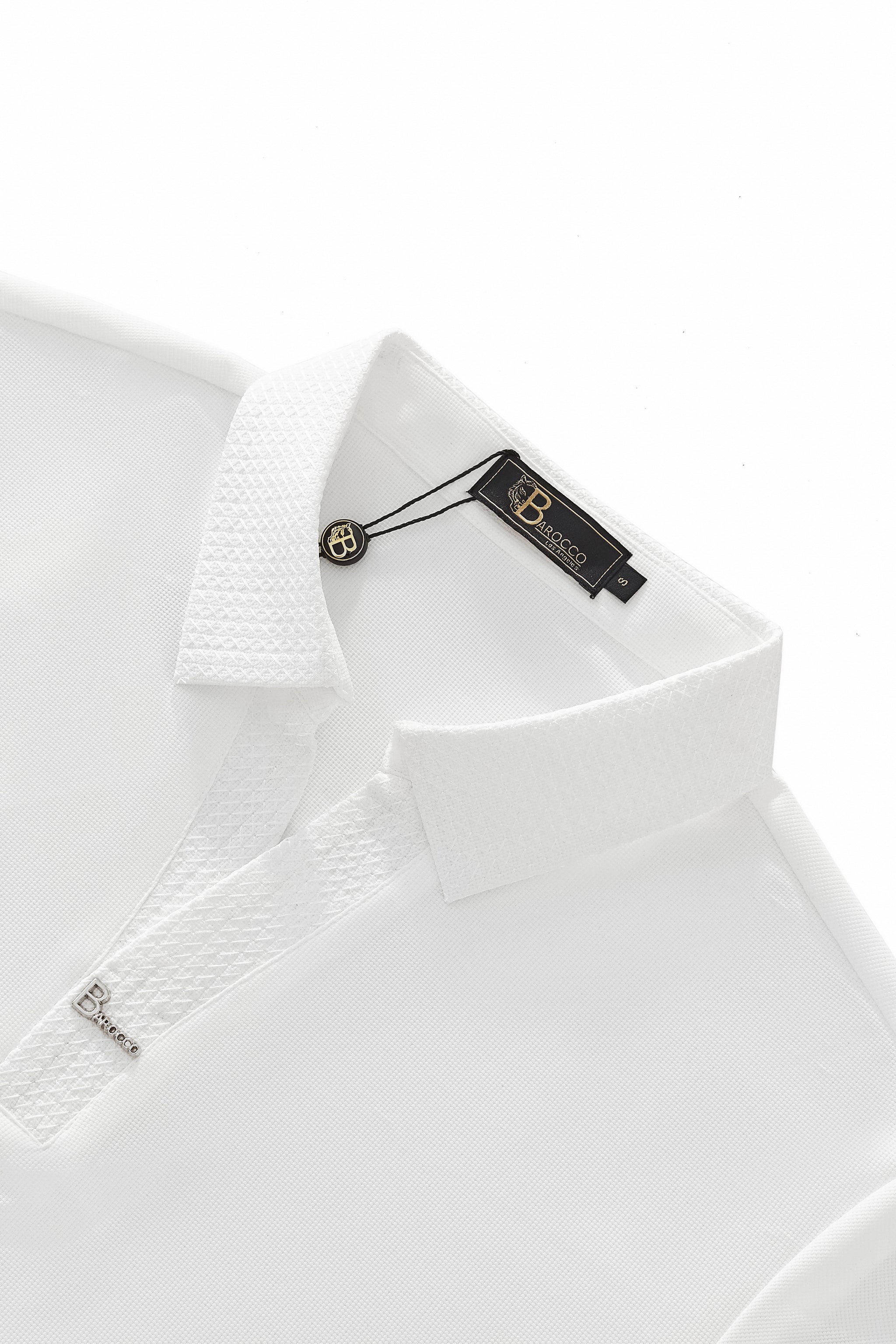 Stride Contrast Collar Polo WHITE